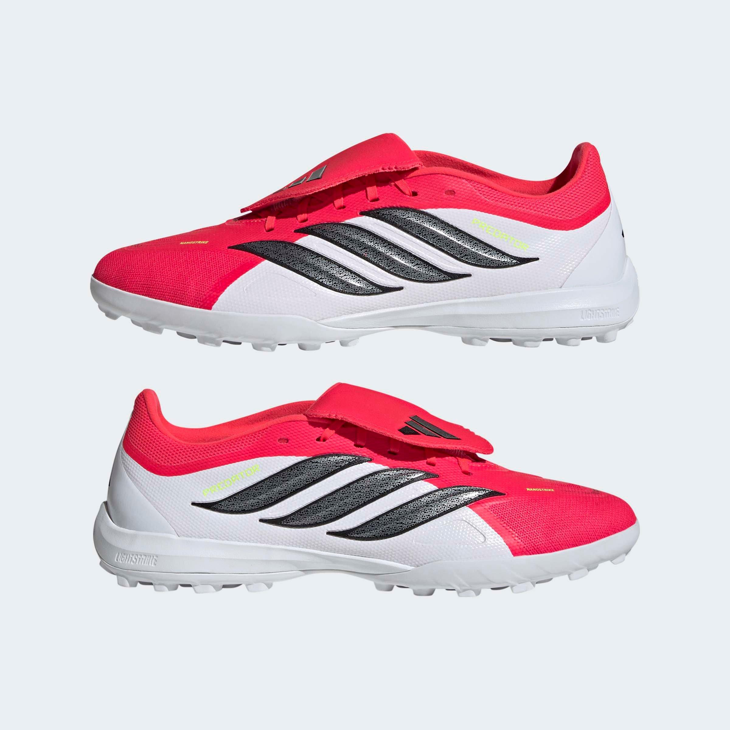 Unisex PREDATOR LEAGUE Fold-Over Tongue Turf Football Shoes , Red, A701_ONE, large image number 14
