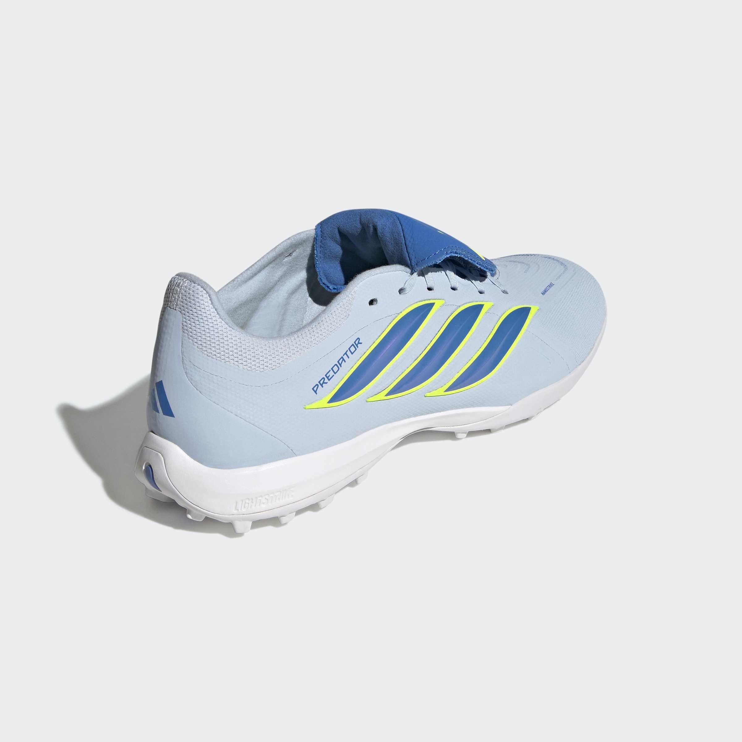 Unisex Predator League Fold-Over Tongue Turf Football Shoes, Blue, A701_ONE, large image number 3