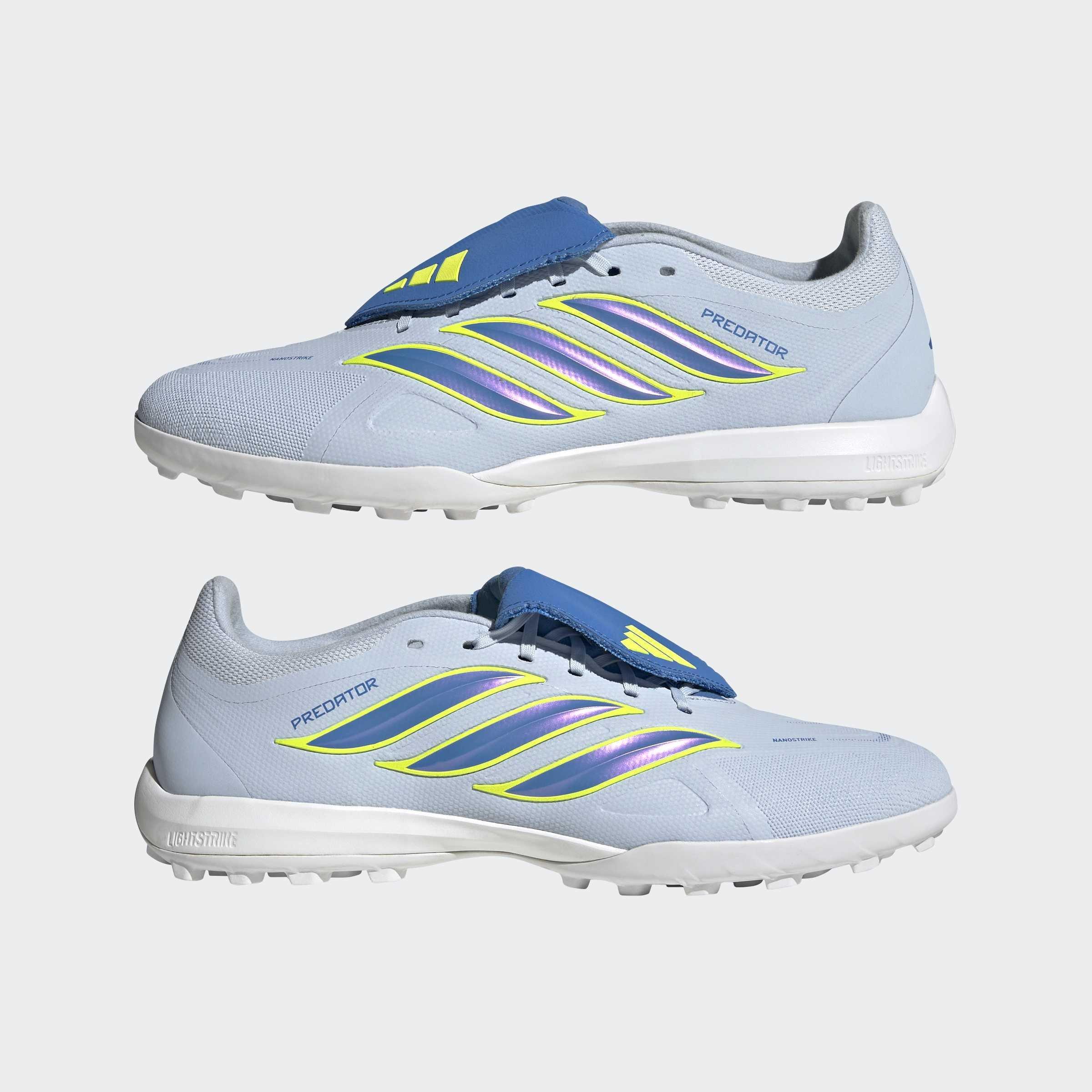 Unisex Predator League Fold-Over Tongue Turf Football Shoes, Blue, A701_ONE, large image number 7