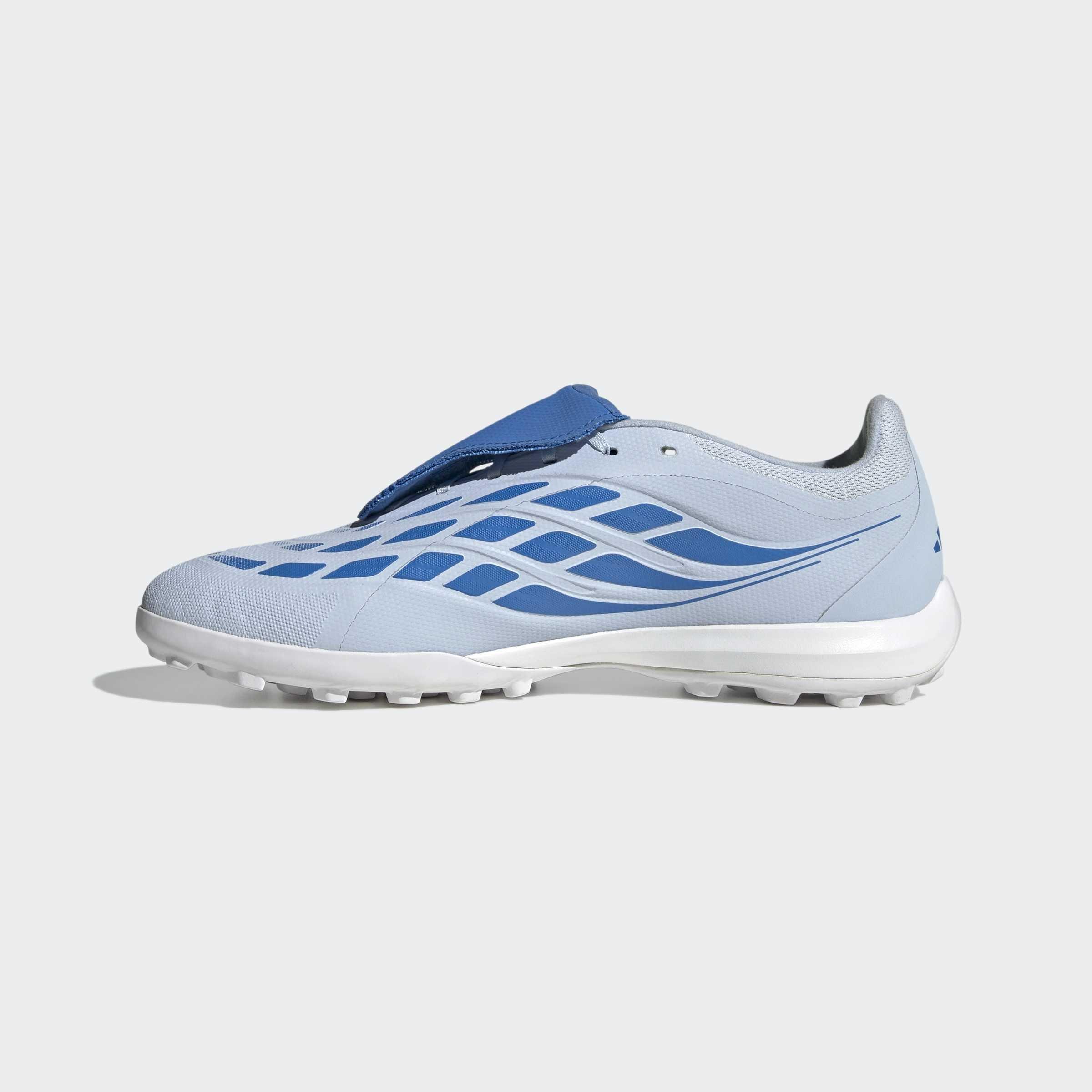 Unisex Predator League Fold-Over Tongue Turf Football Shoes, Blue, A701_ONE, large image number 9