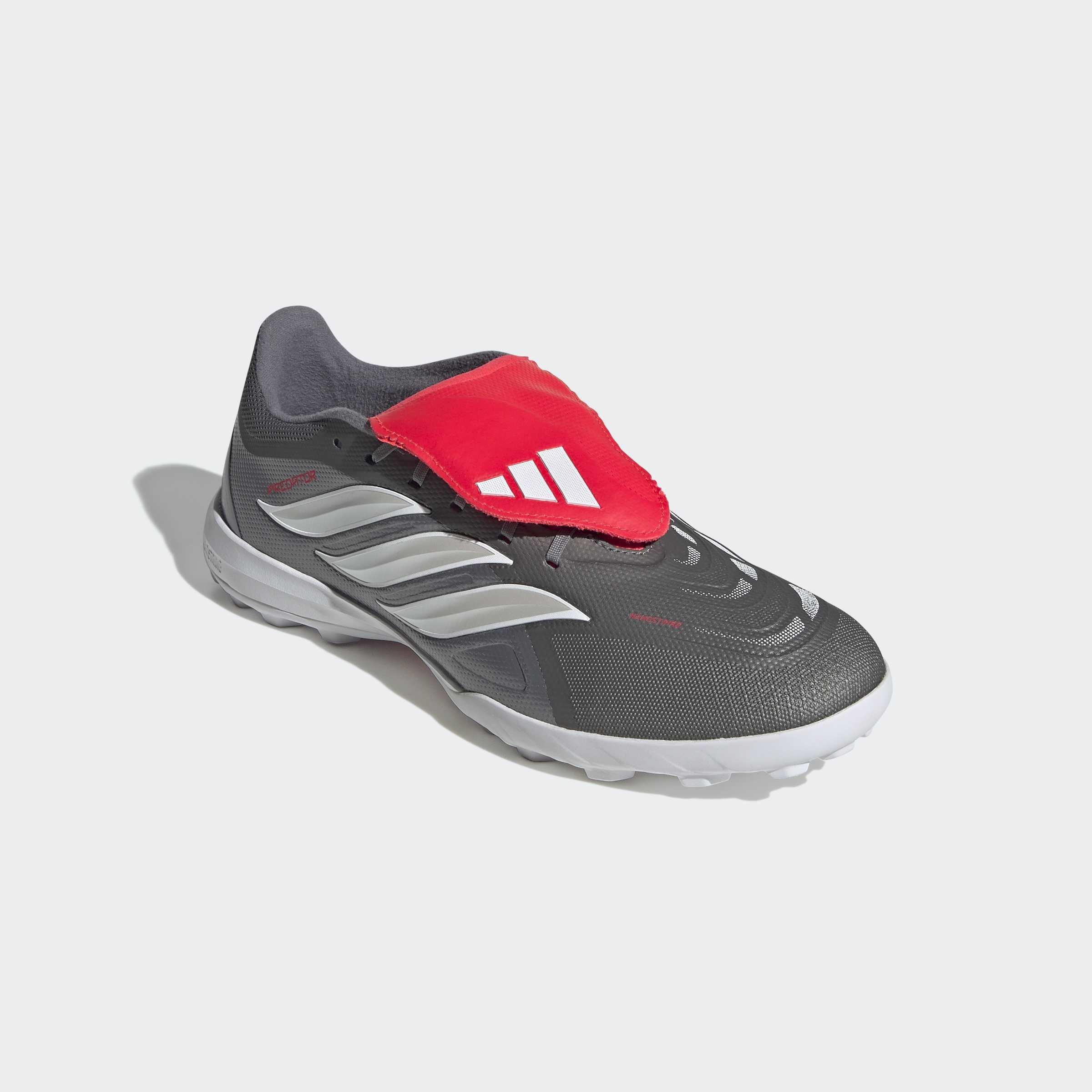 Unisex Predator League Fold-Over Tongue Turf Football Shoes, Grey, A701_ONE, large image number 2
