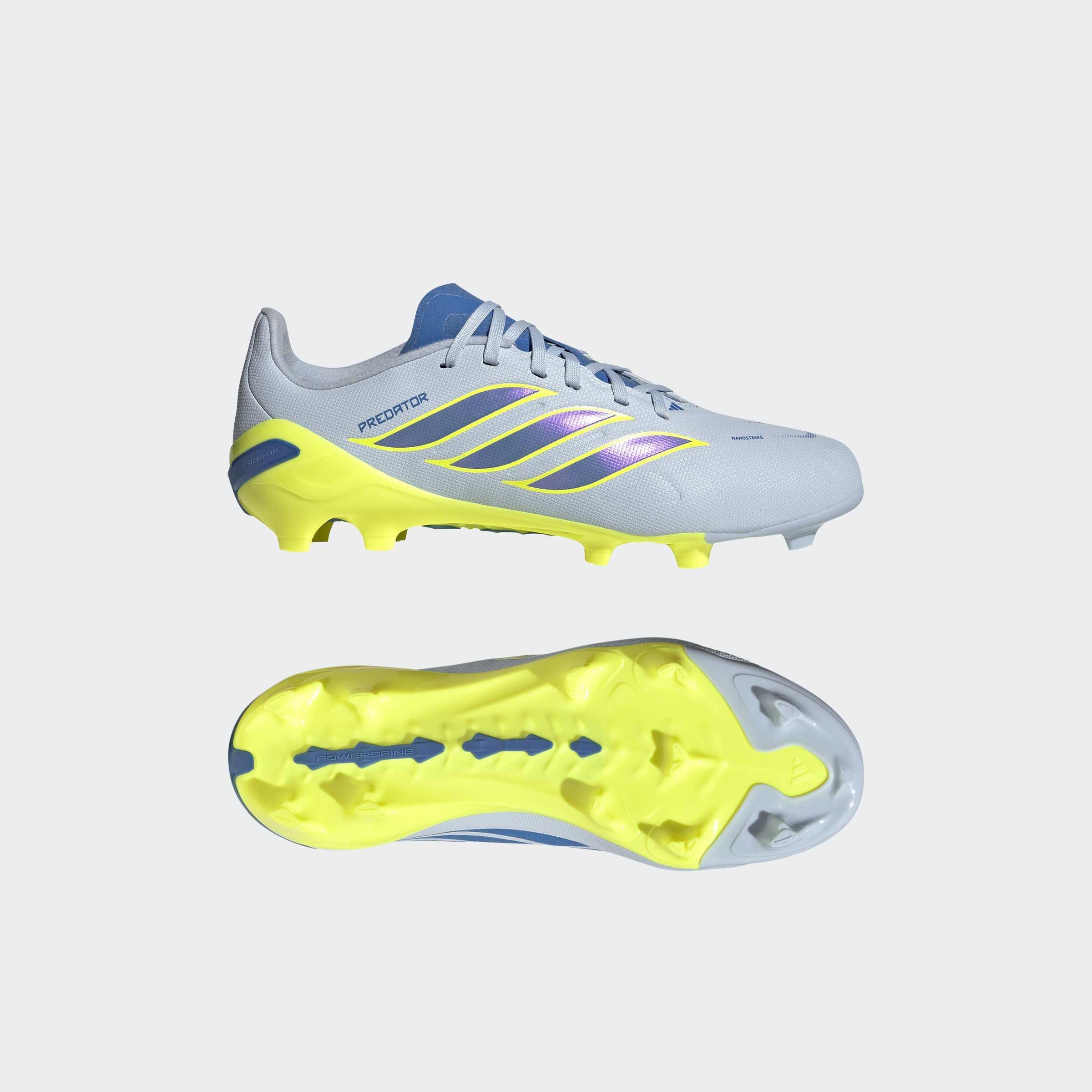 Kids Unisex Predator League Firm Ground Football Boots, Blue, A701_ONE, large image number 7