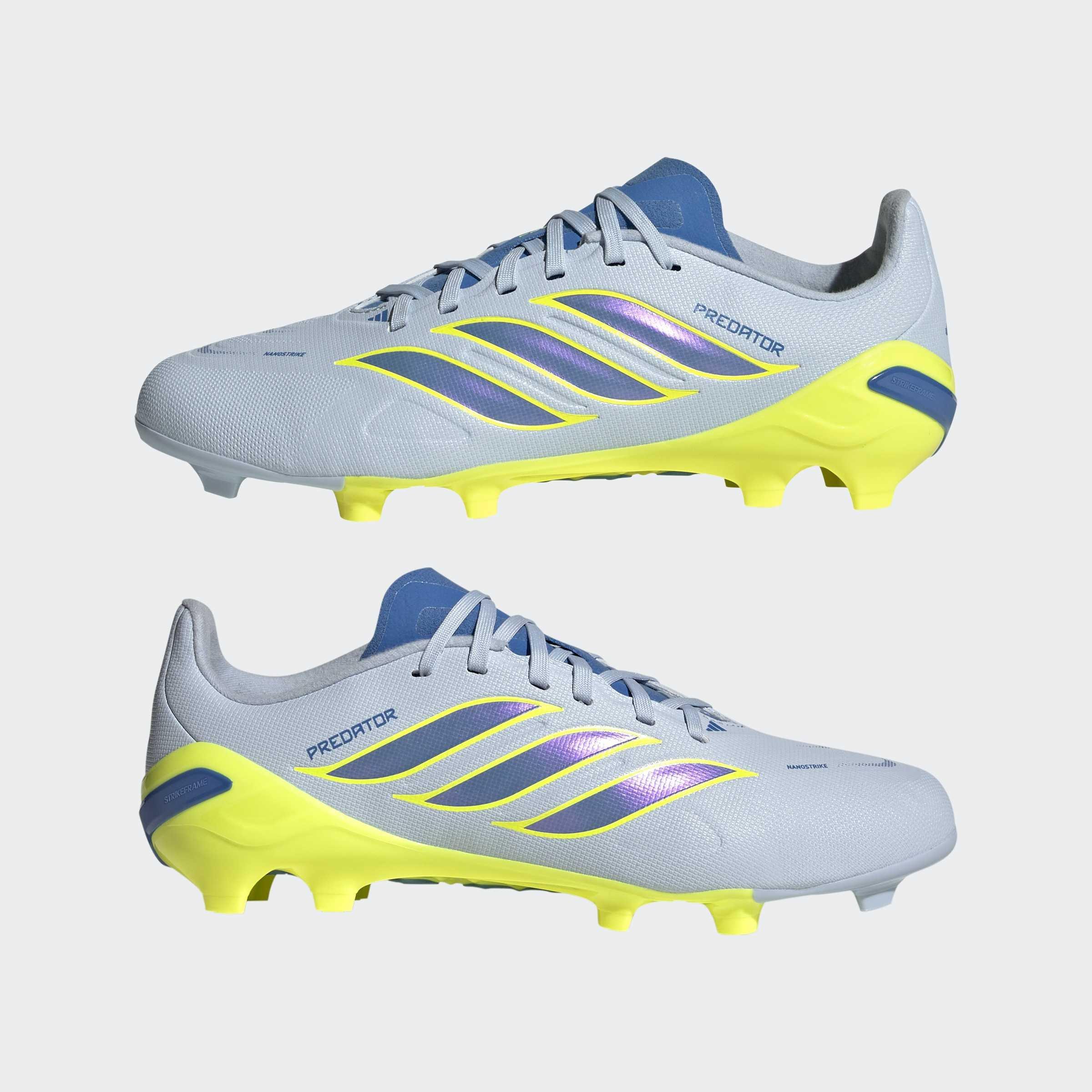 Kids Unisex Predator League Firm Ground Football Boots, Blue, A701_ONE, large image number 8