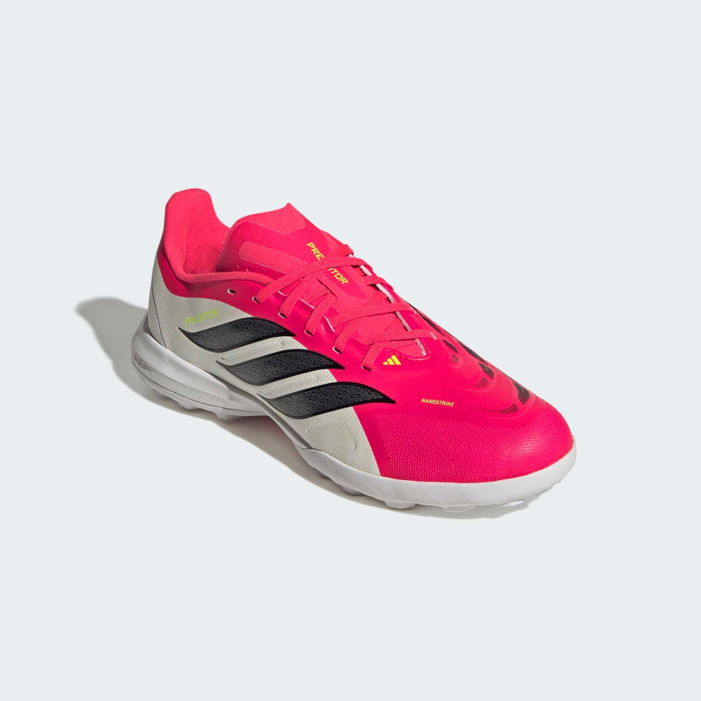 Kids Unisex PREDATOR LEAGUE Turf Football Shoes, Red, A701_ONE, large image number 4