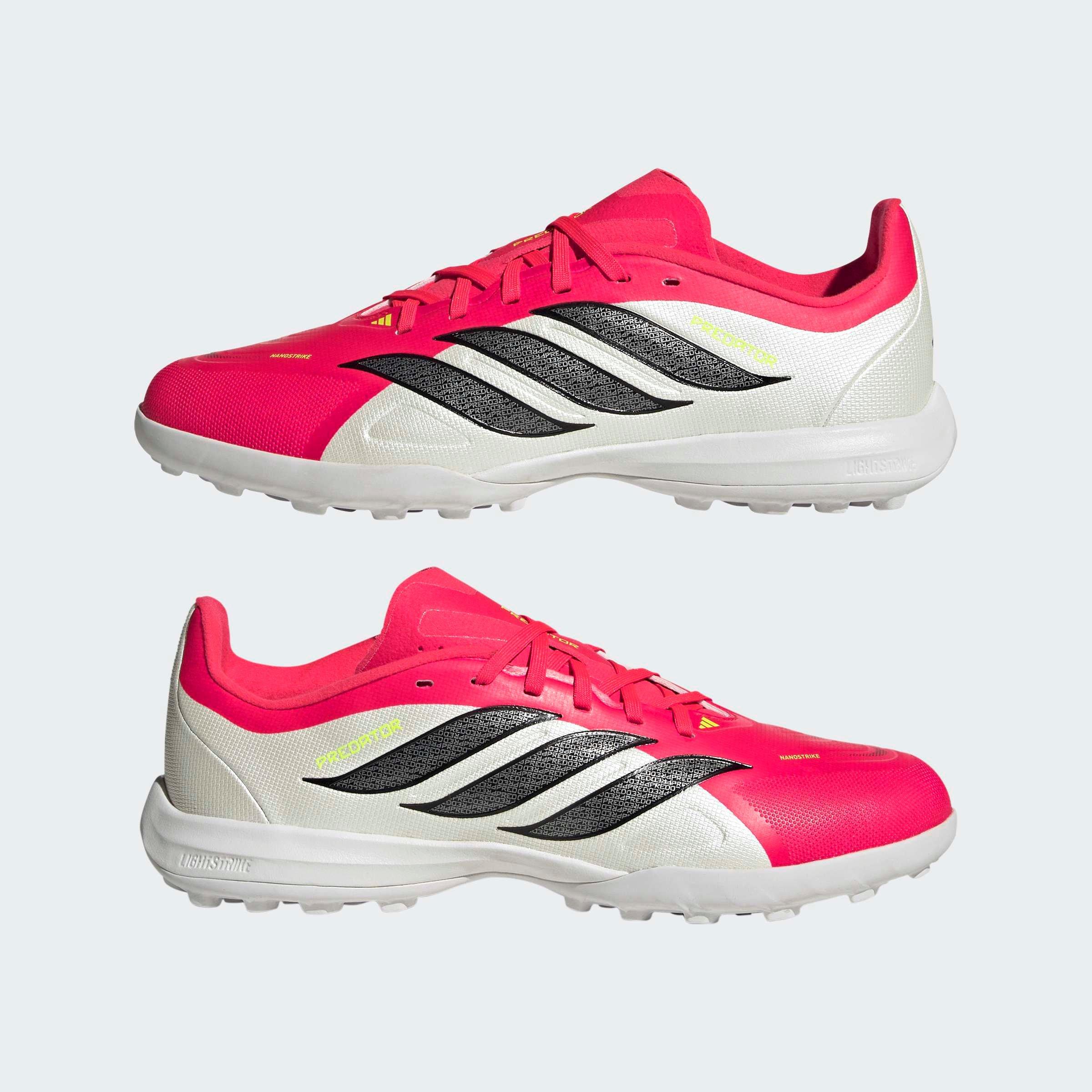 Kids Unisex PREDATOR LEAGUE Turf Football Shoes, Red, A701_ONE, large image number 8