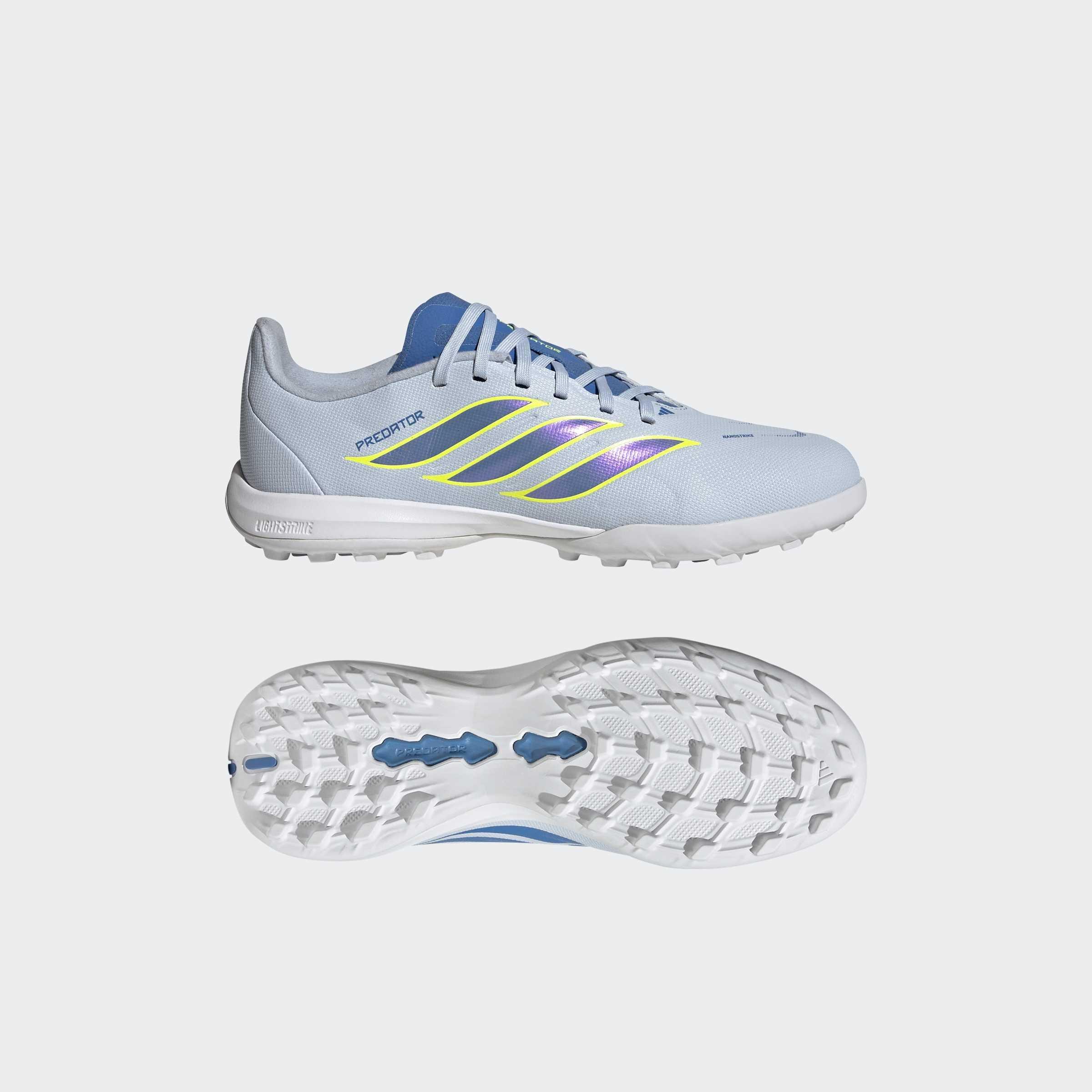 Kids Unisex Predator League Turf Football Shoes, Blue, A701_ONE, large image number 8