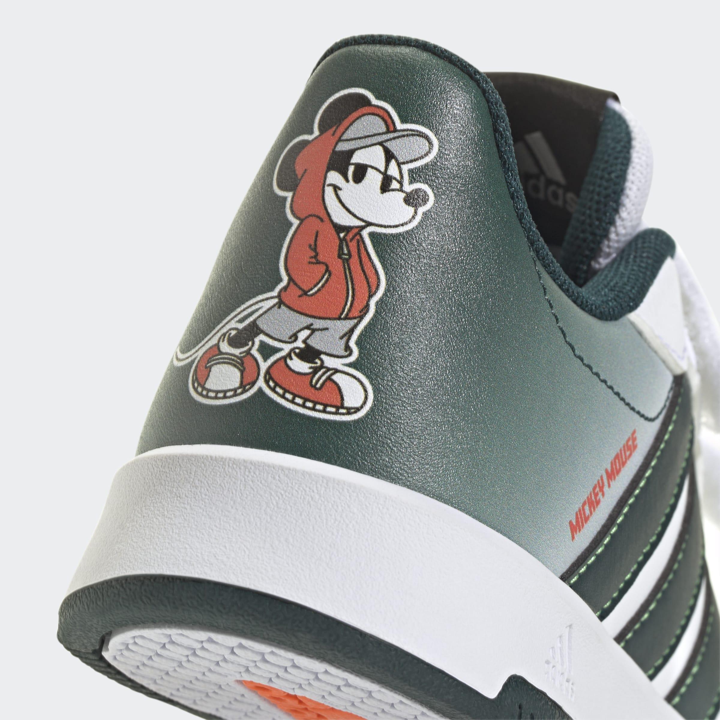 Kids Unisex adidas x Disney Mickey Mouse Tensaur Shoes, White, A701_ONE, large image number 5