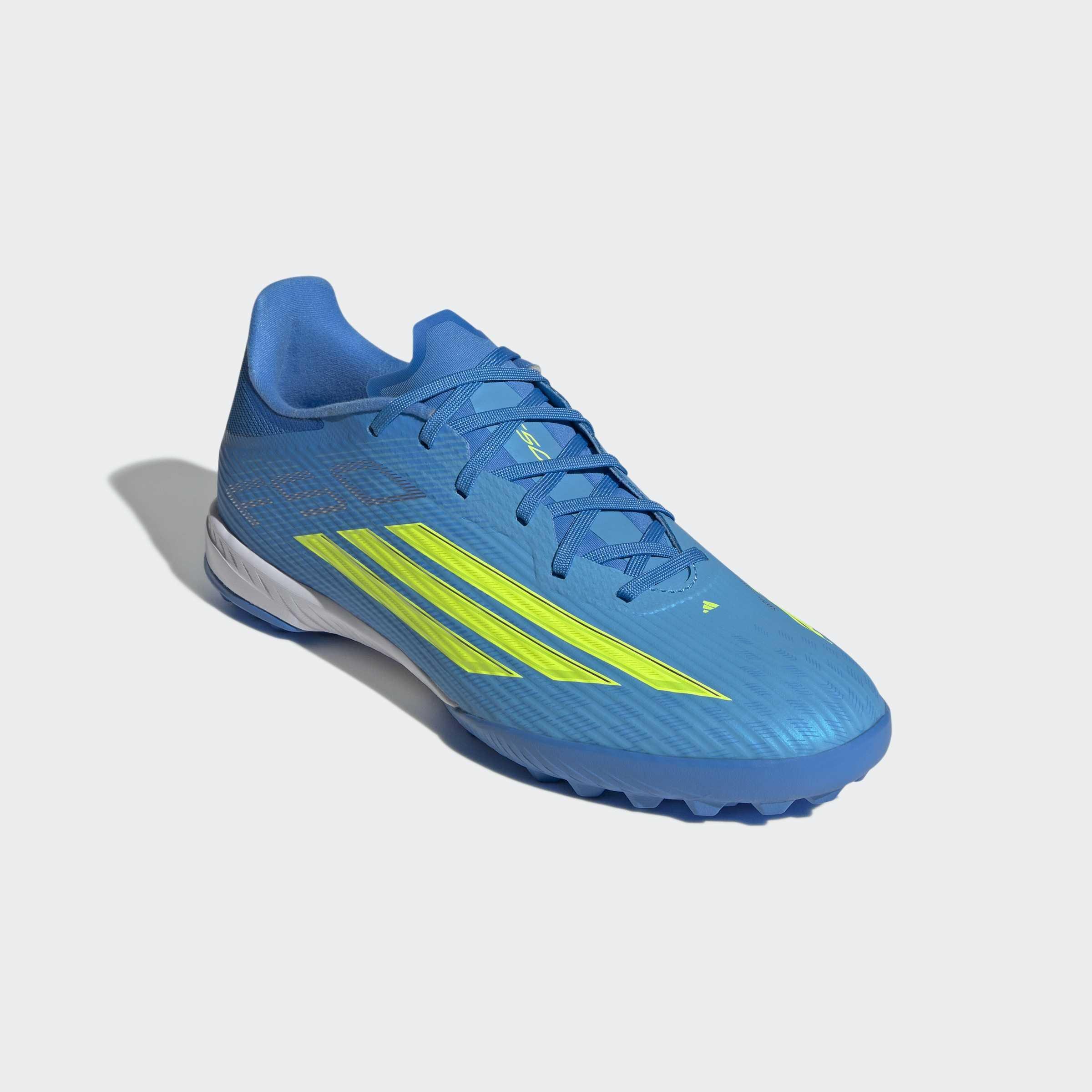 Unisex F50 League Turf Football Shoes, Blue, A701_ONE, large image number 2