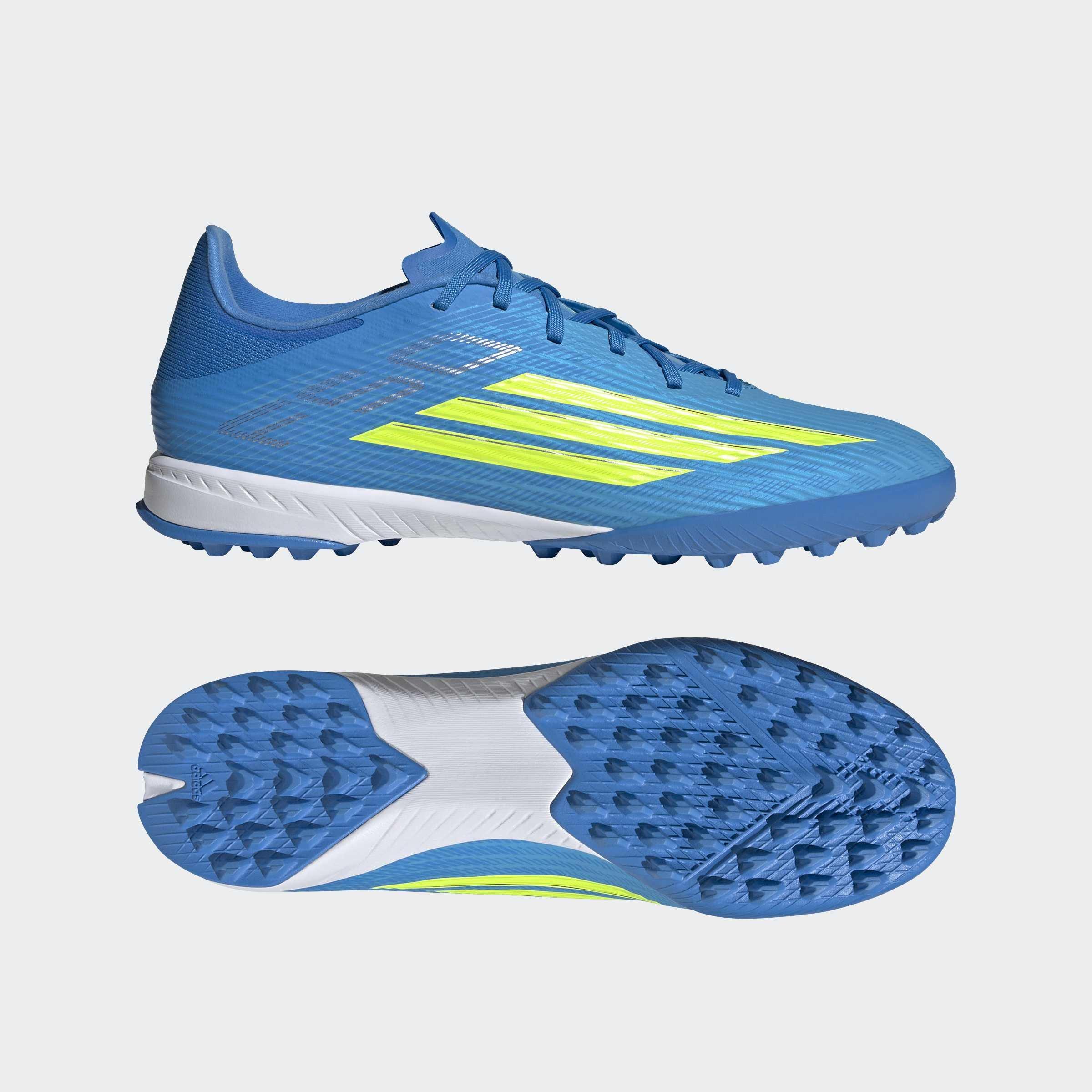 Unisex F50 League Turf Football Shoes, Blue, A701_ONE, large image number 9