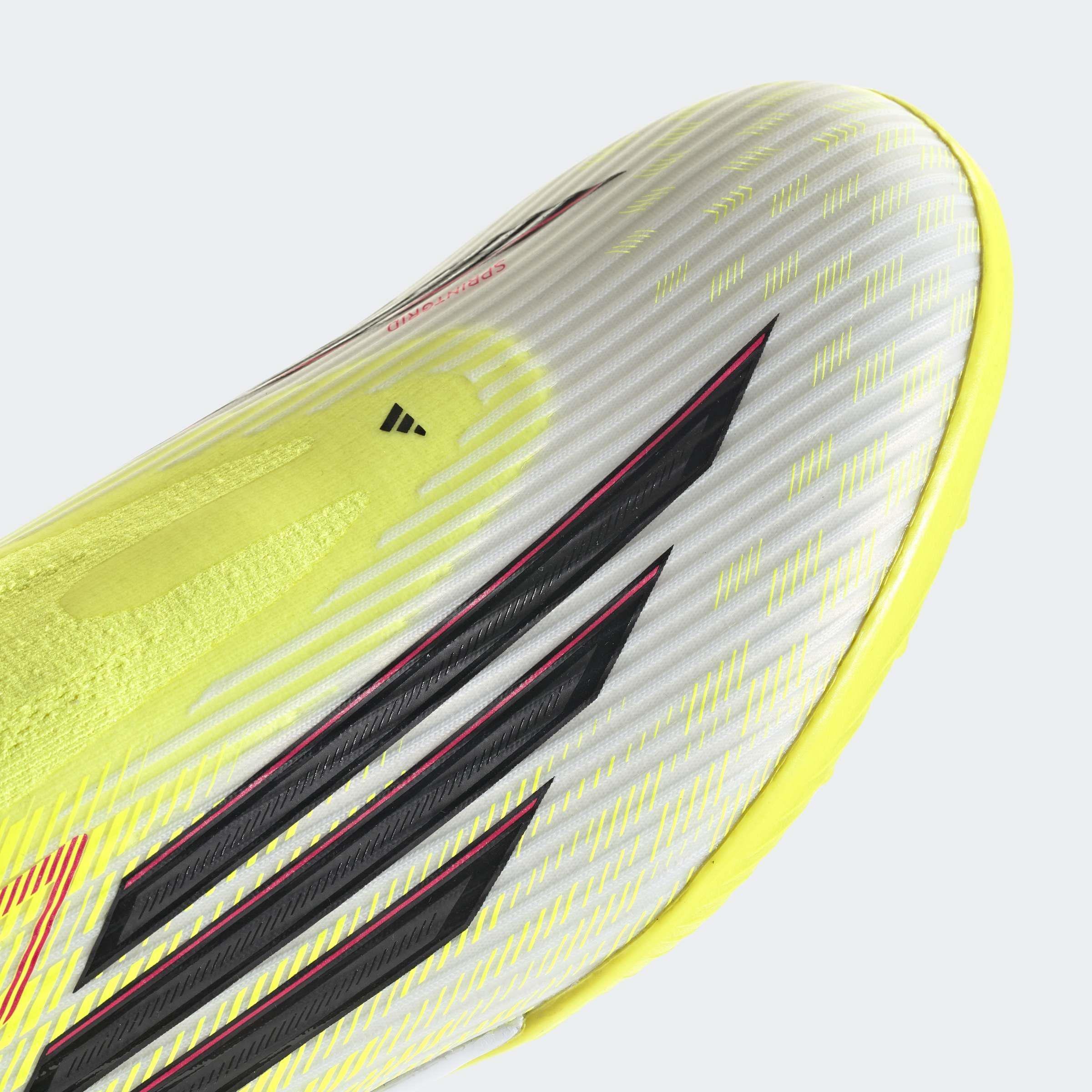 Unisex F50 LEAGUE Laceless Turf Football Shoes, Yellow, , large image number 4