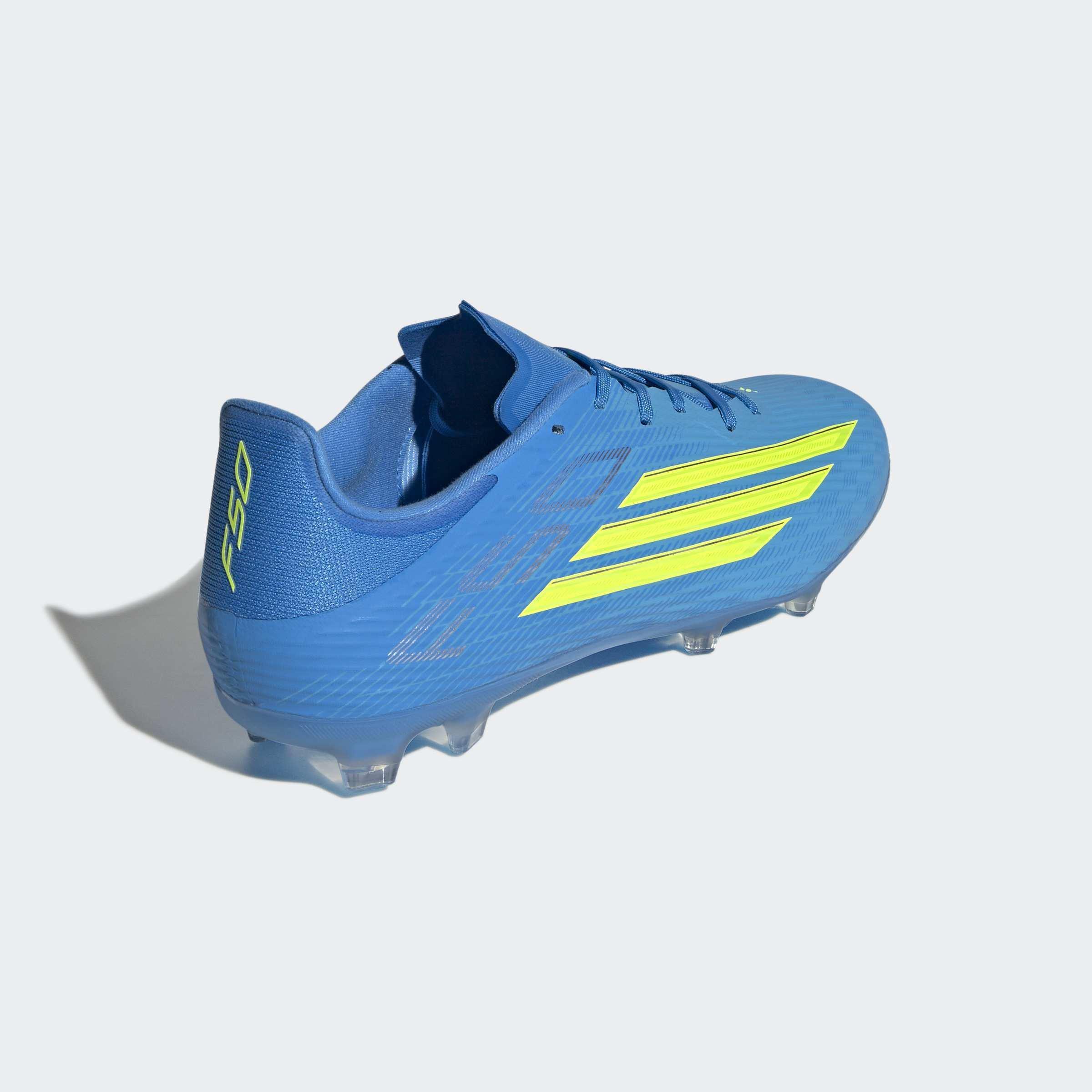 Unisex F50 League Firm Ground / Multi Ground Football Boots, Blue, A701_ONE, large image number 3