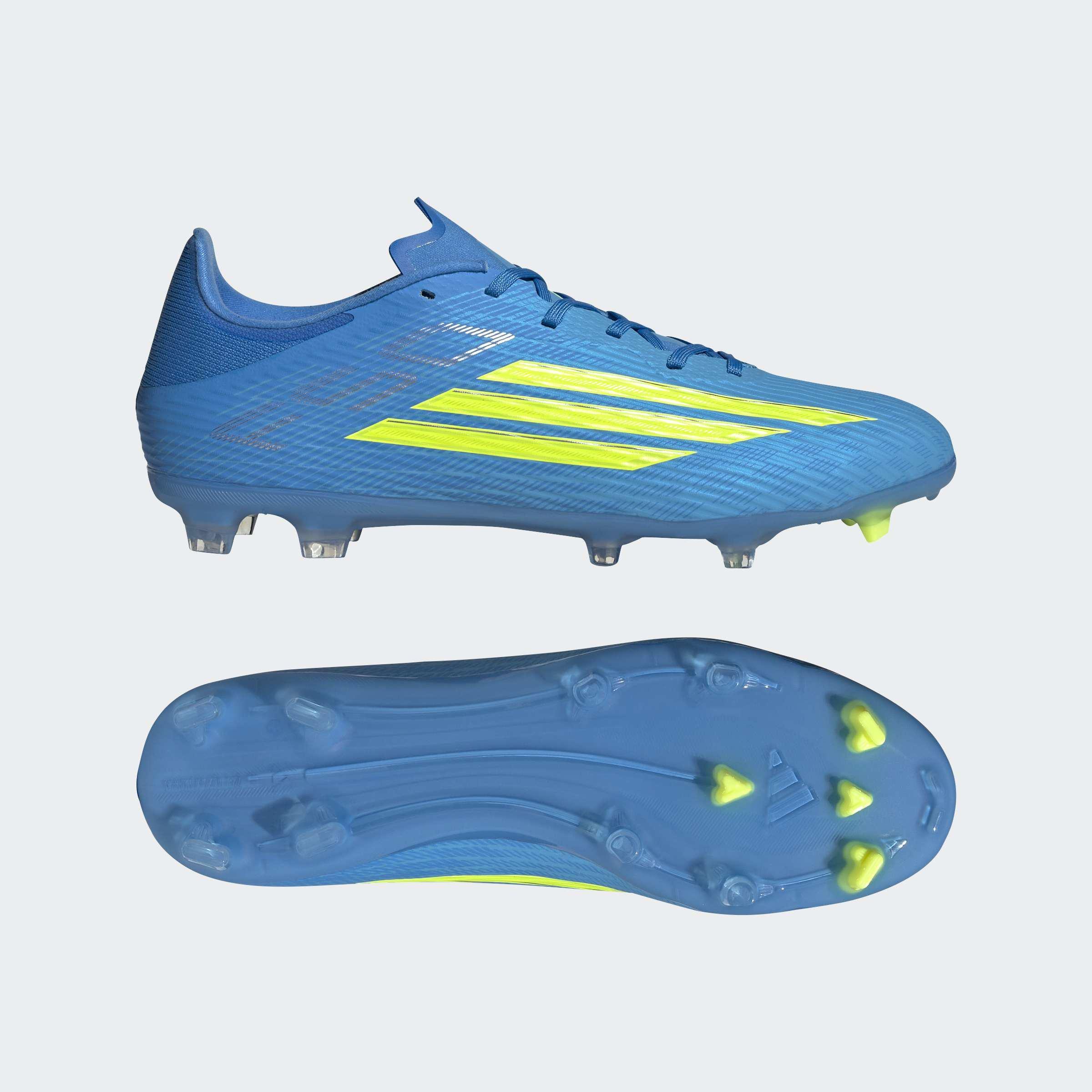 Unisex F50 League Firm Ground / Multi Ground Football Boots, Blue, A701_ONE, large image number 6