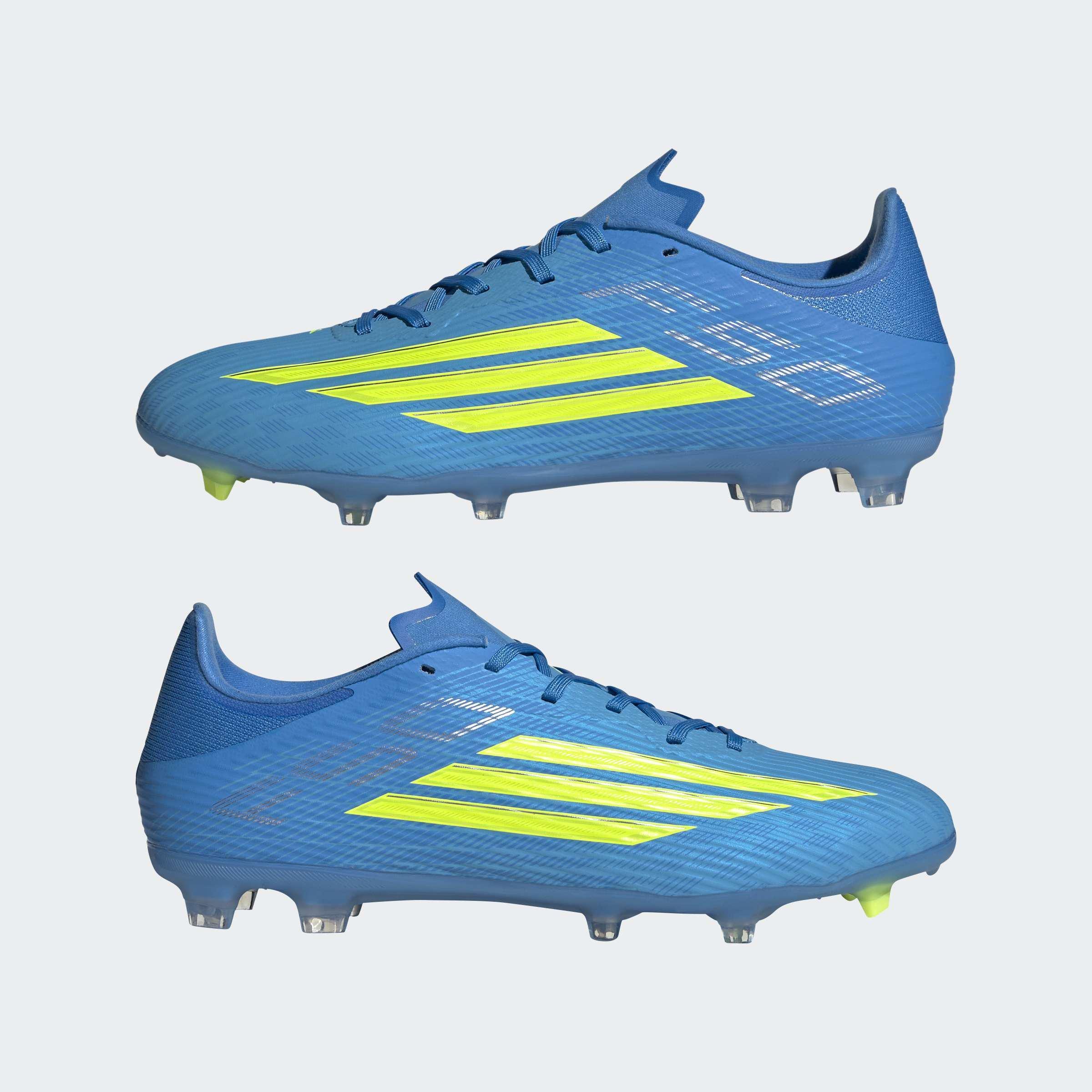 Unisex F50 League Firm Ground / Multi Ground Football Boots, Blue, A701_ONE, large image number 7