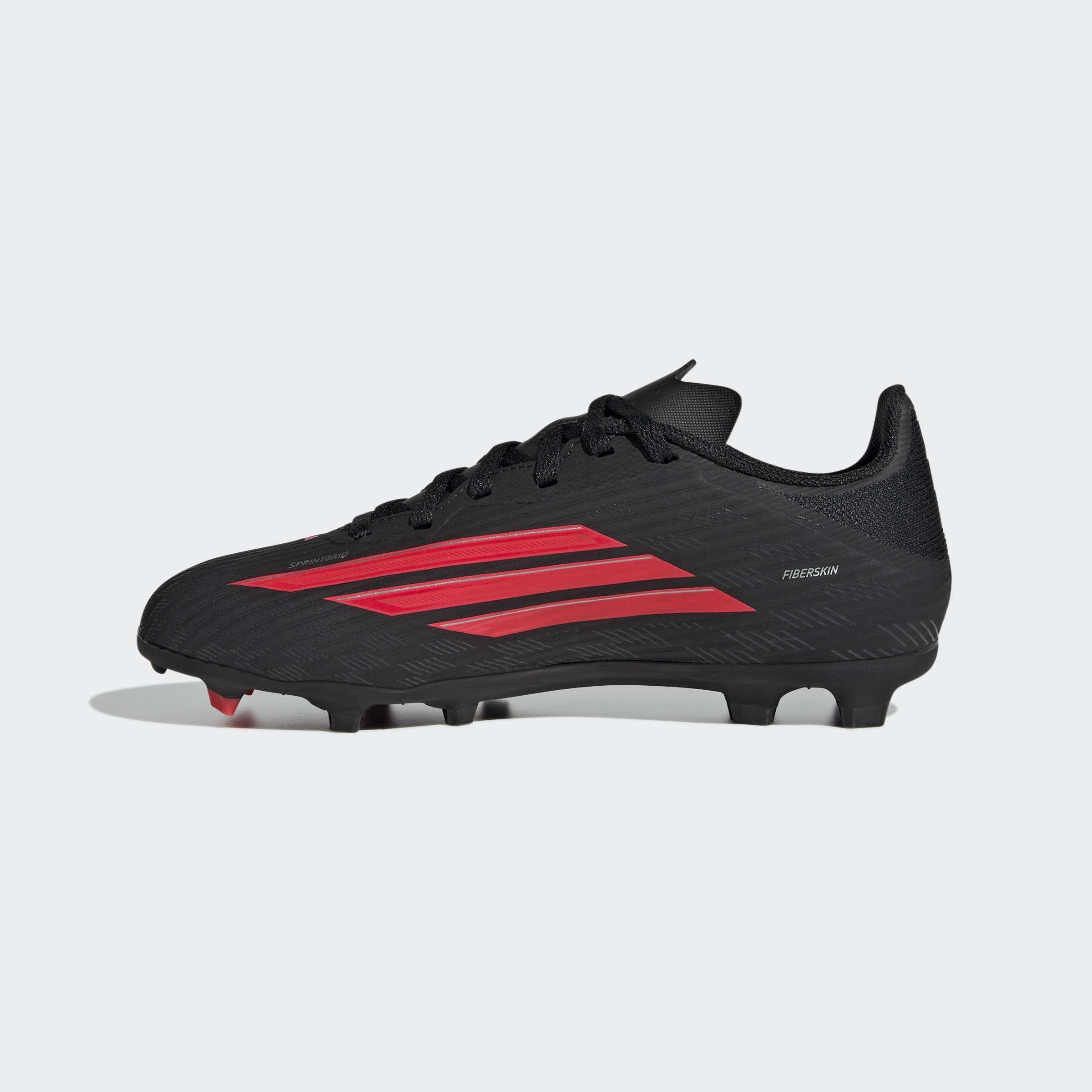 Kids Unisex F50 LEAGUE Firm Ground / Multi Ground Football Boots, Black, A701_ONE, large image number 6