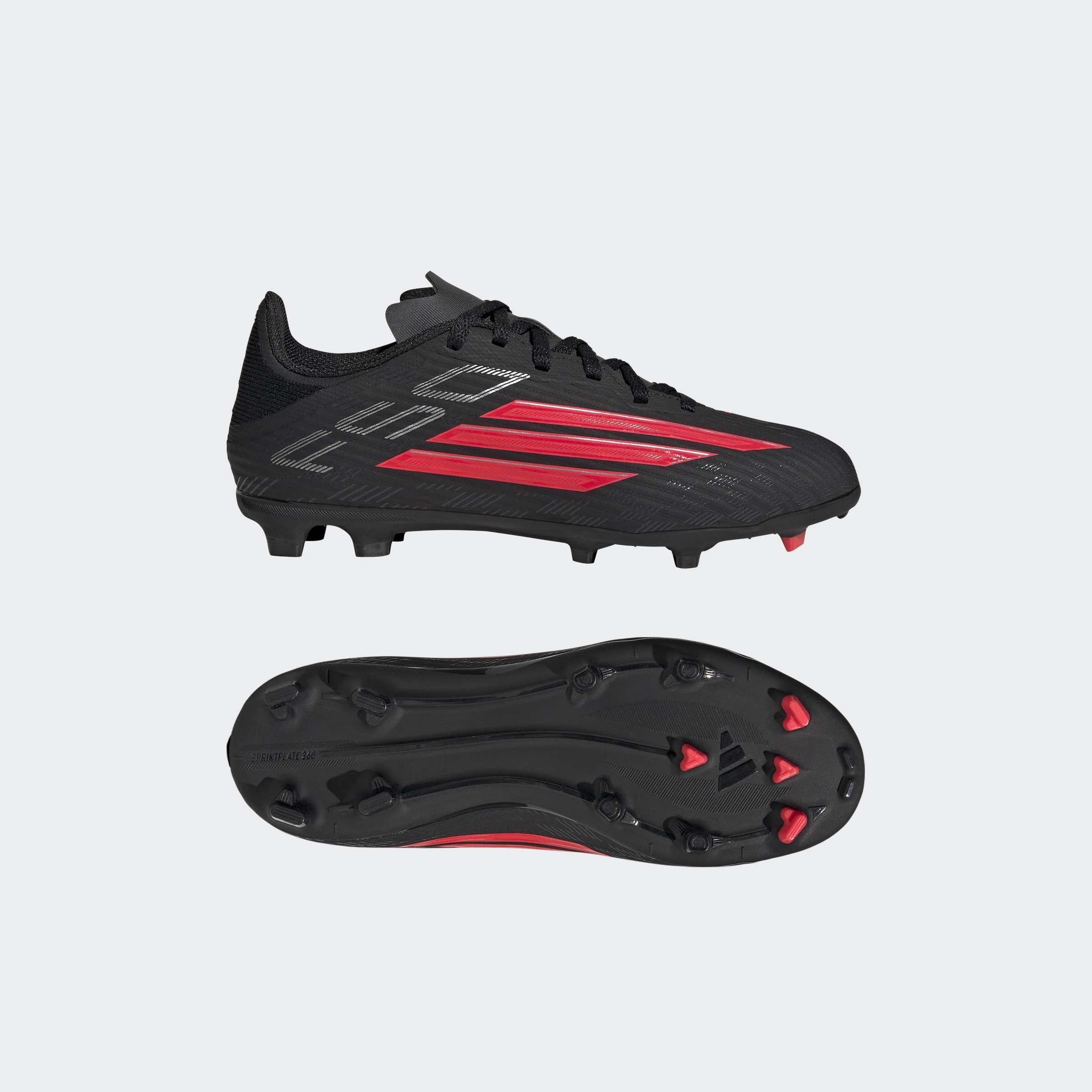 Kids Unisex F50 LEAGUE Firm Ground / Multi Ground Football Boots, Black, A701_ONE, large image number 8