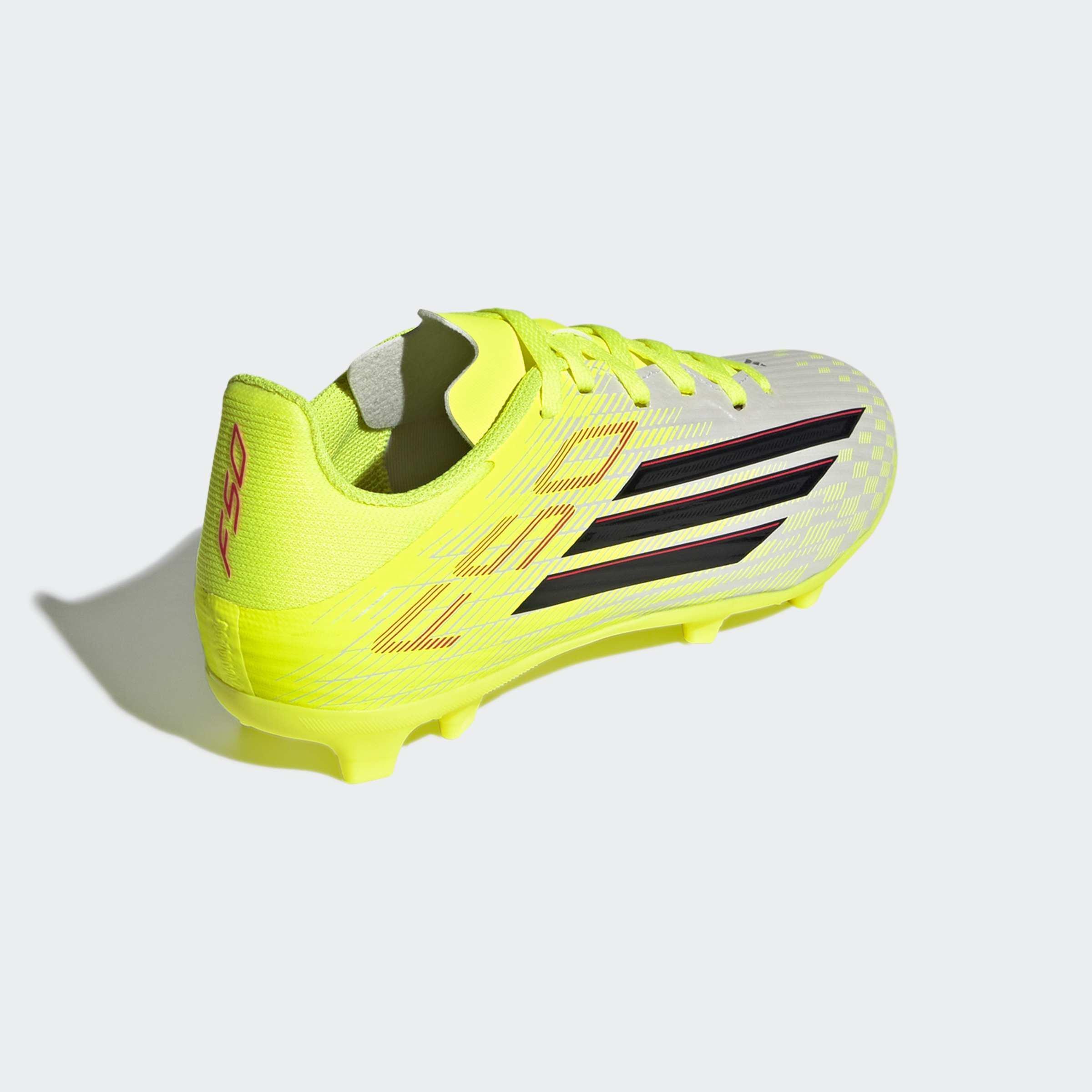 Kids Unisex F50 LEAGUE Firm Ground / Multi Ground Football Boots, Yellow, , large image number 3