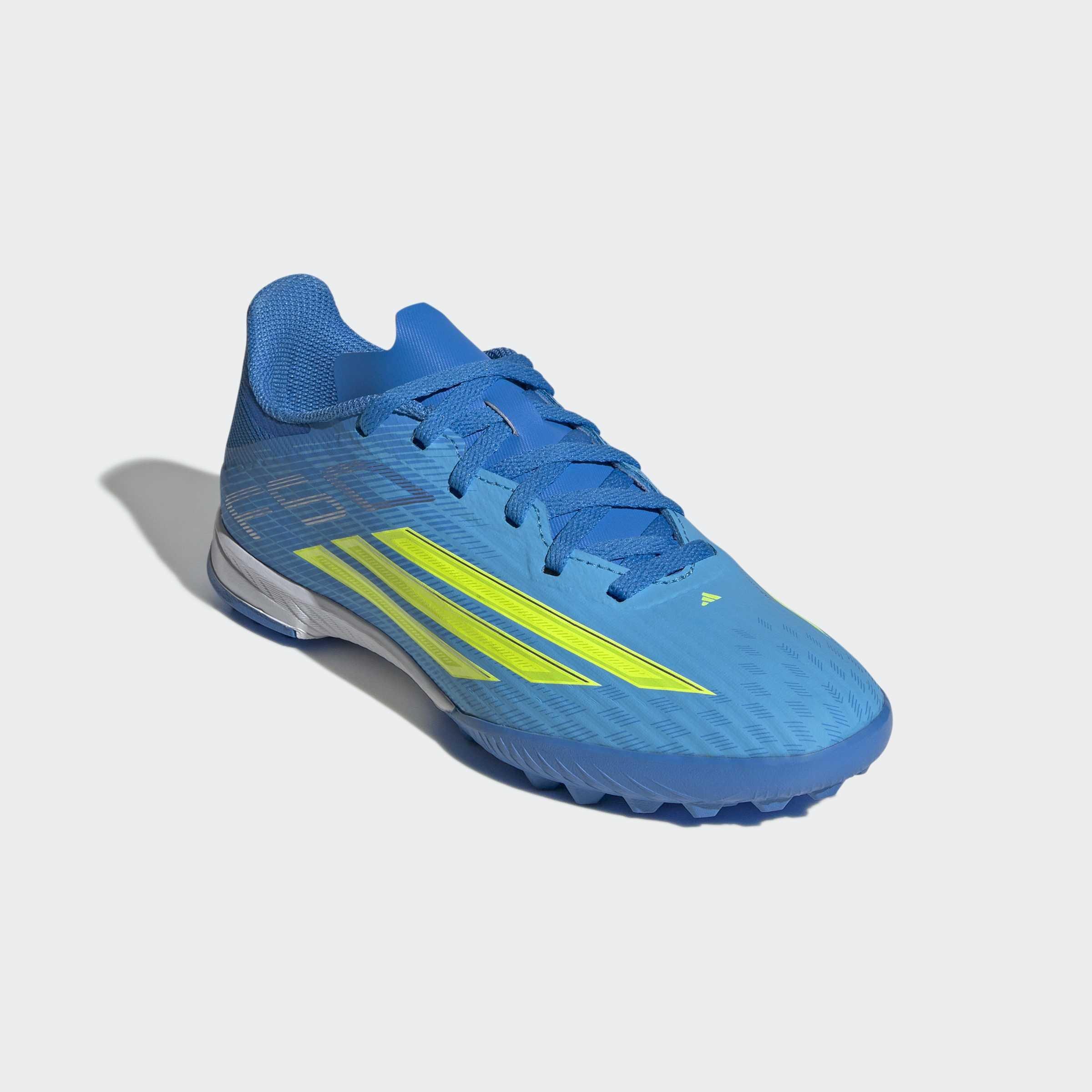 Kids Unisex F50 League Turf Football Shoes, Blue, A701_ONE, large image number 2
