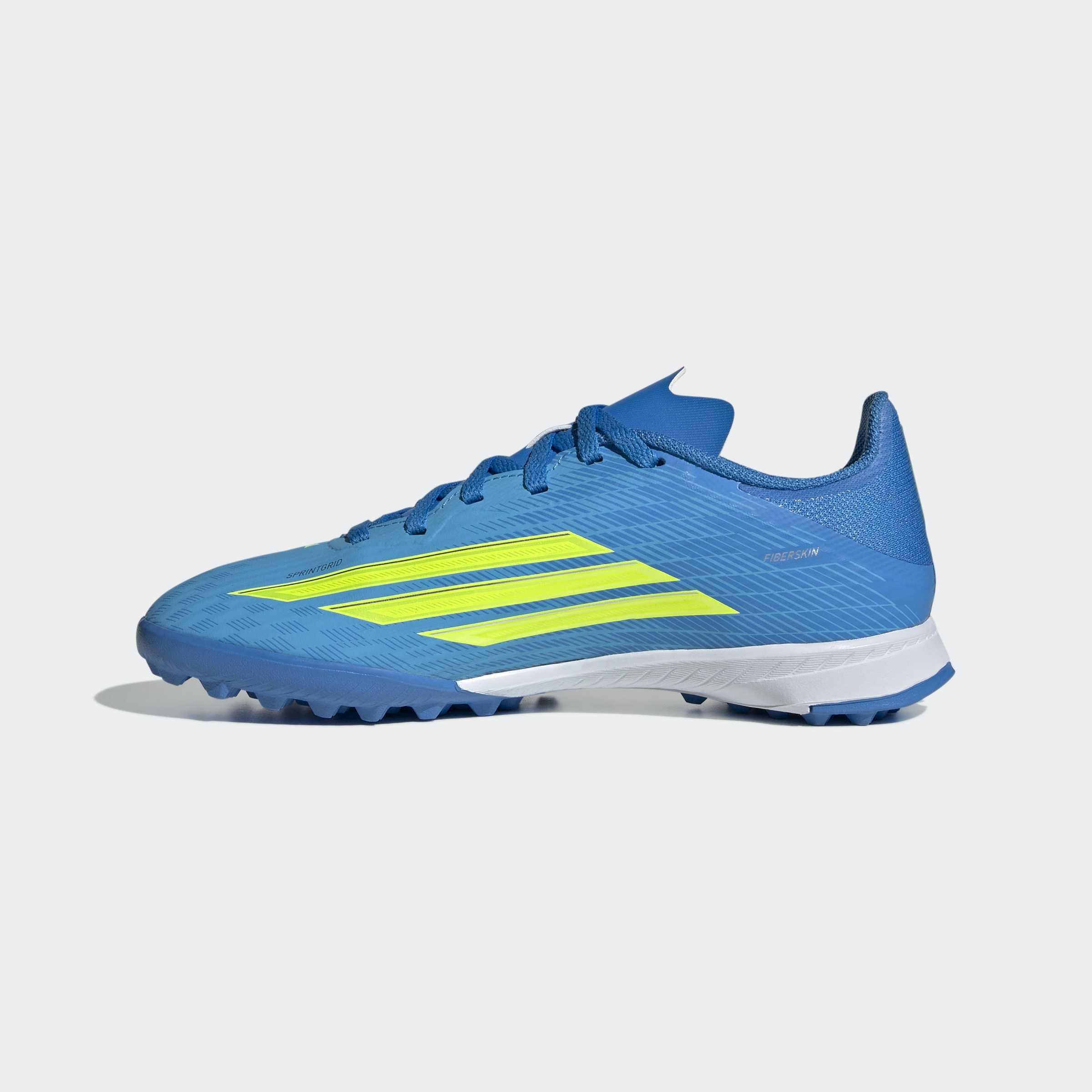 Kids Unisex F50 League Turf Football Shoes, Blue, A701_ONE, large image number 6