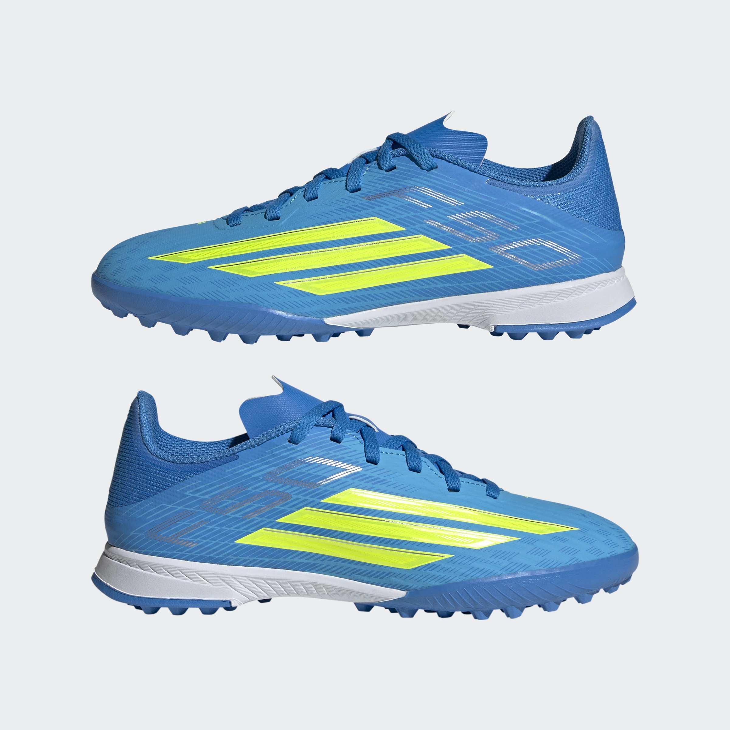 Kids Unisex F50 League Turf Football Shoes, Blue, A701_ONE, large image number 7