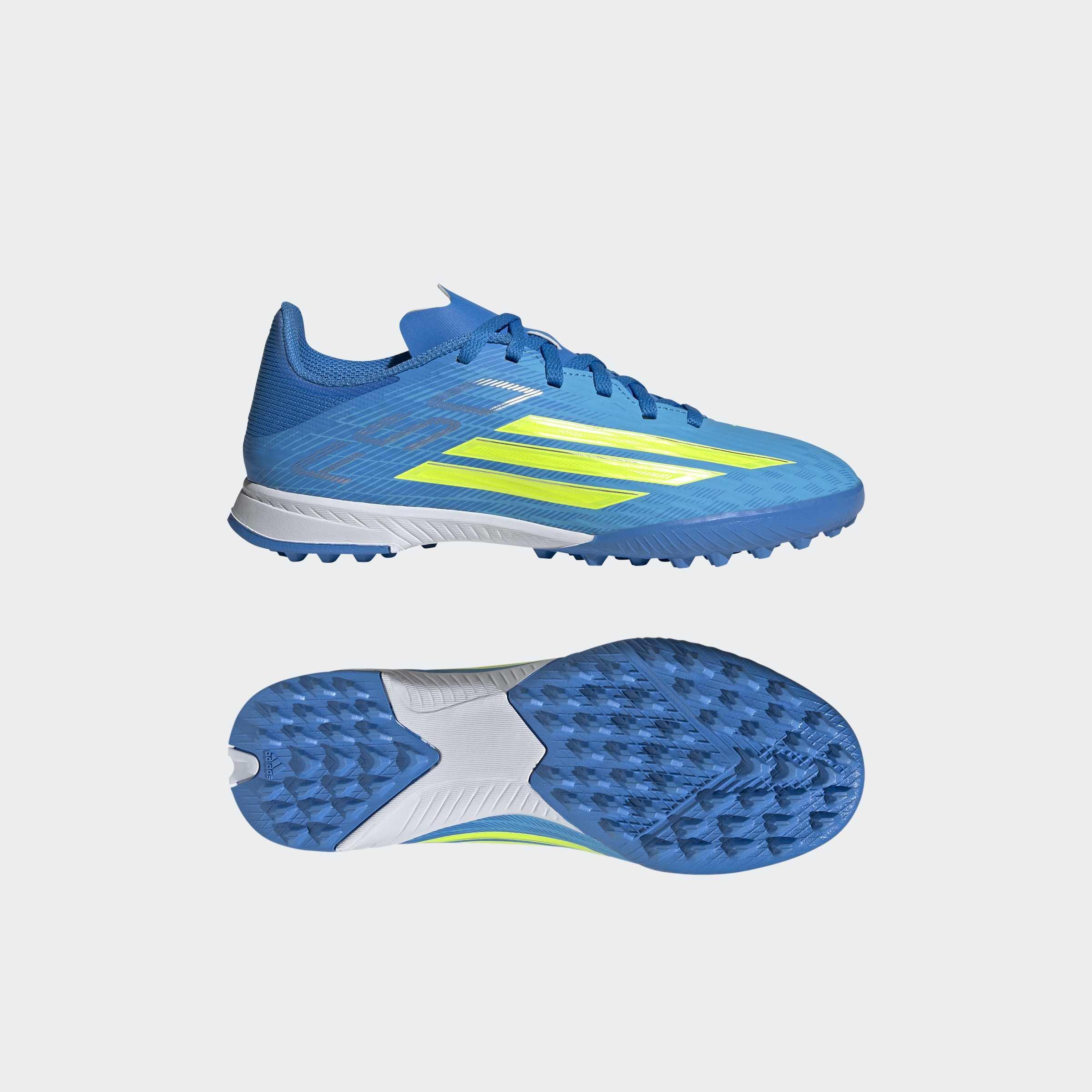Kids Unisex F50 League Turf Football Shoes, Blue, A701_ONE, large image number 8