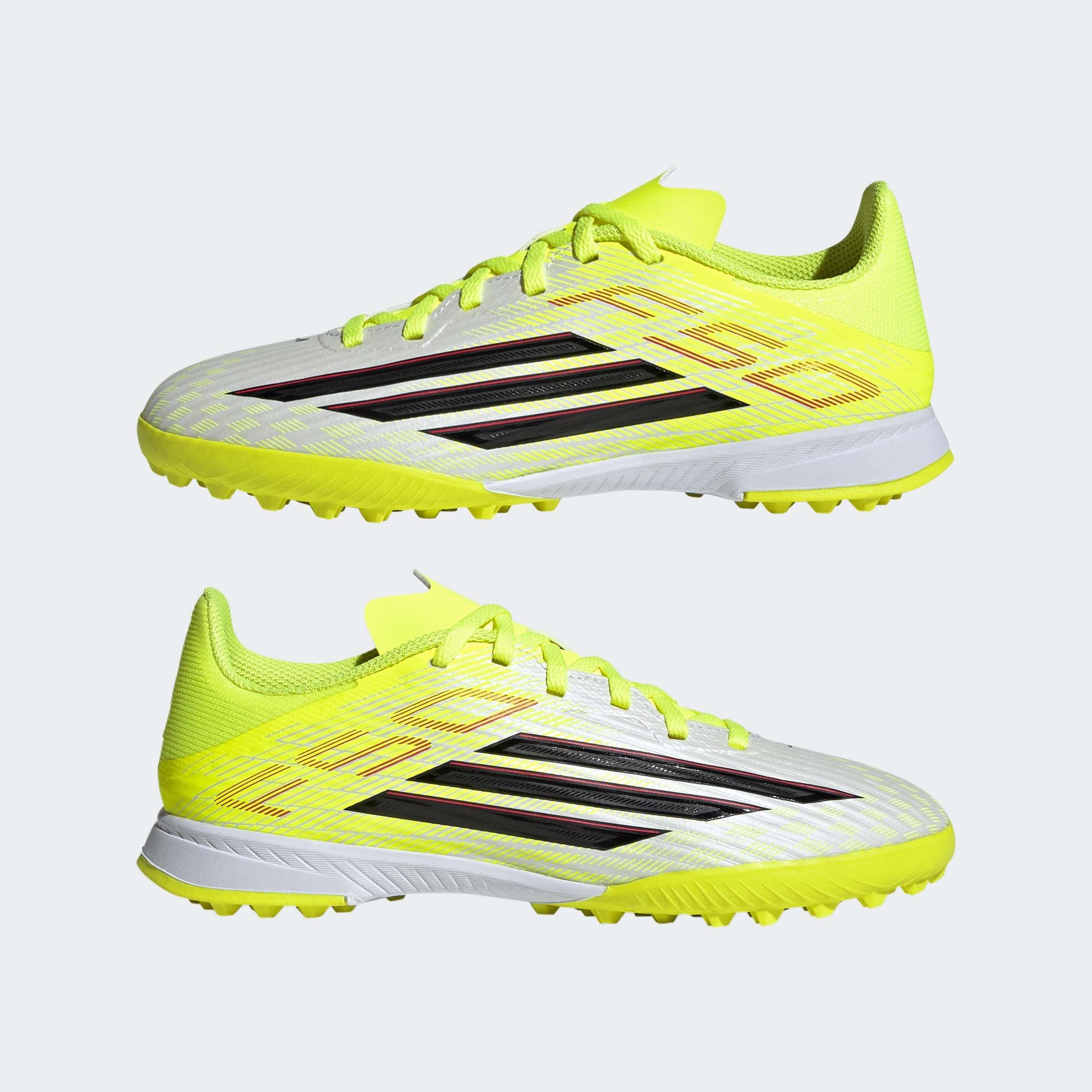 Kids Unisex F50 LEAGUE Turf Football Shoes, Yellow, , large image number 8