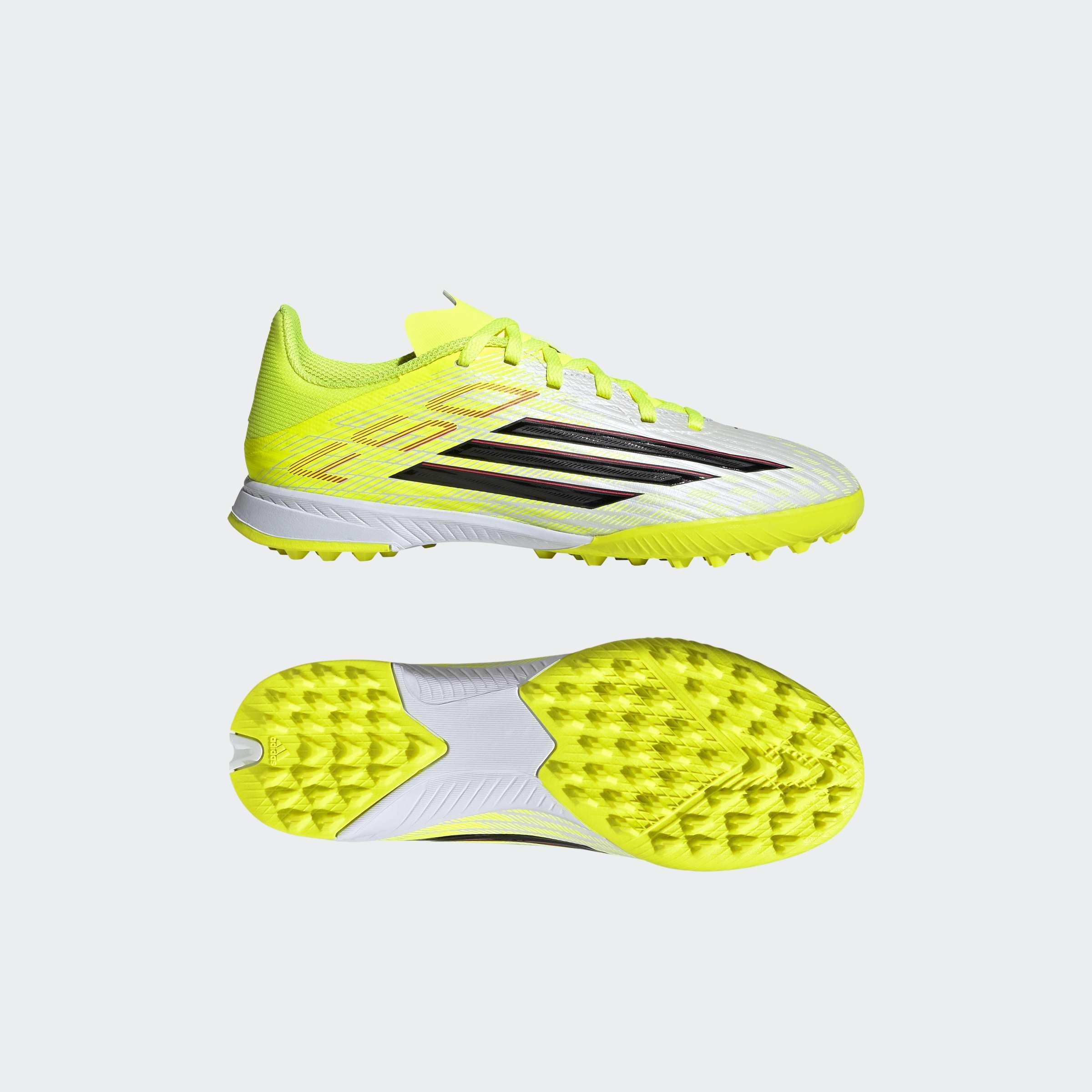 Kids Unisex F50 LEAGUE Turf Football Shoes, Yellow, , large image number 9