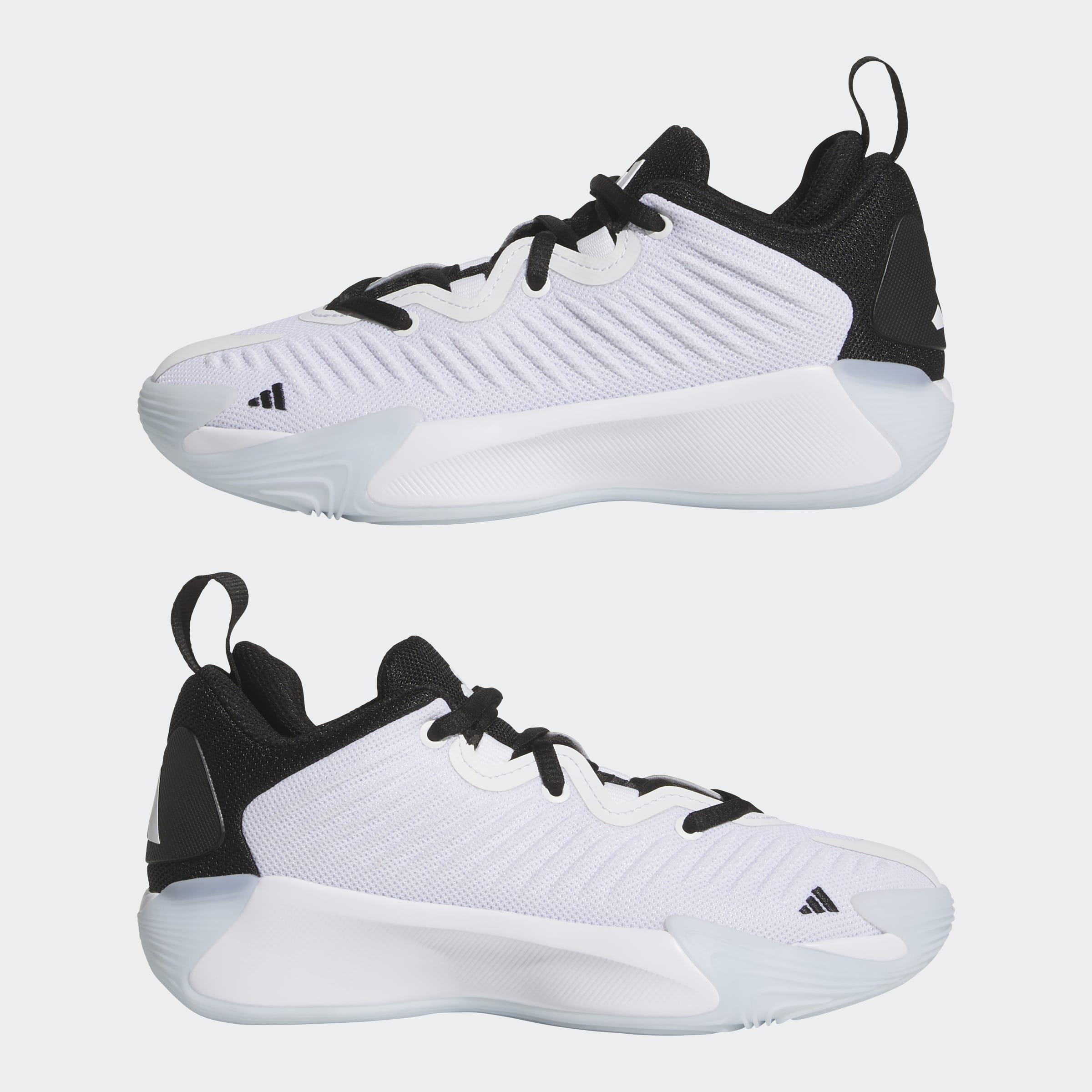 Kids Unisex adidas Initiation J Shoes, White, A701_ONE, large image number 6