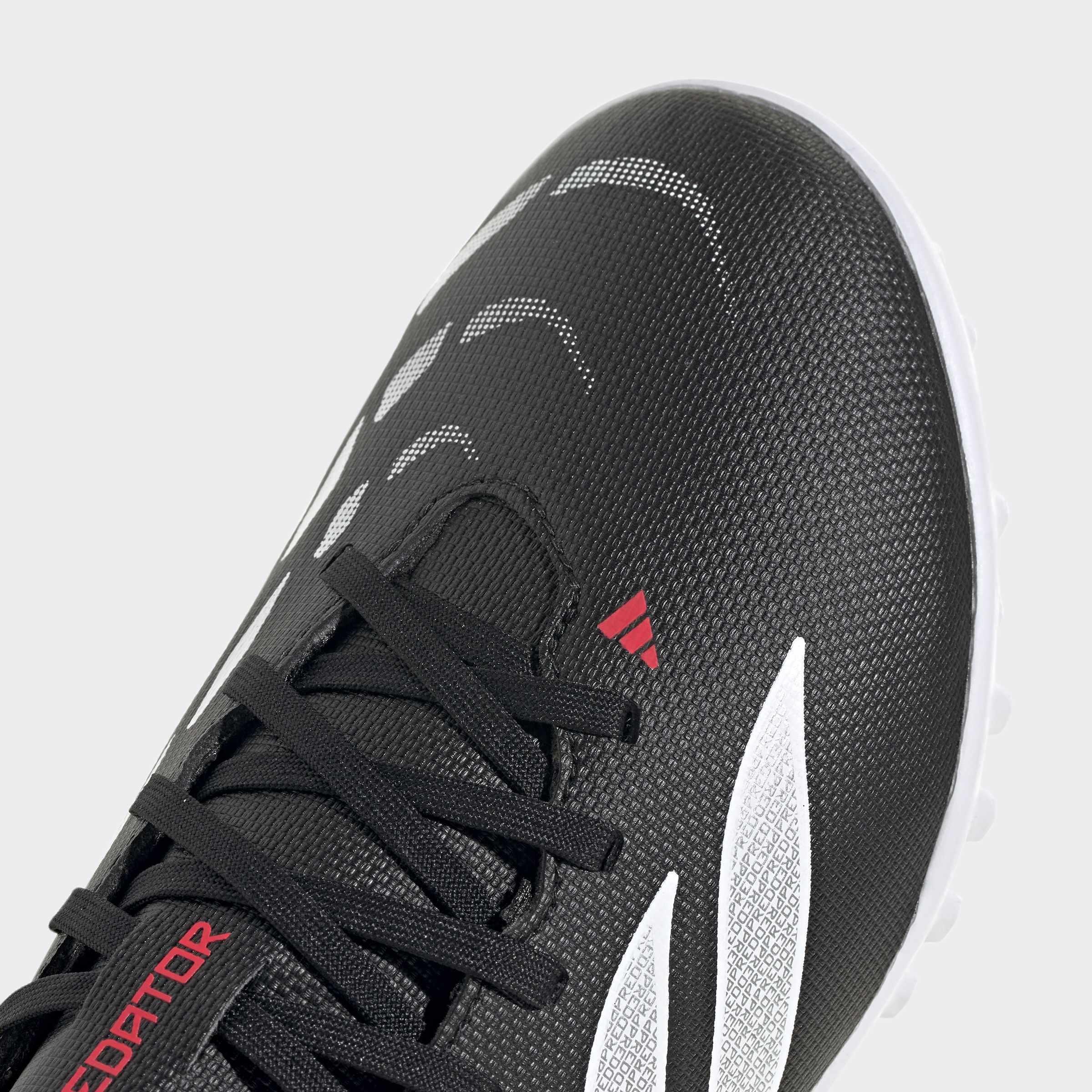 Kids Unisex Predator Club Turf Football Shoes, Black, A701_ONE, large image number 4