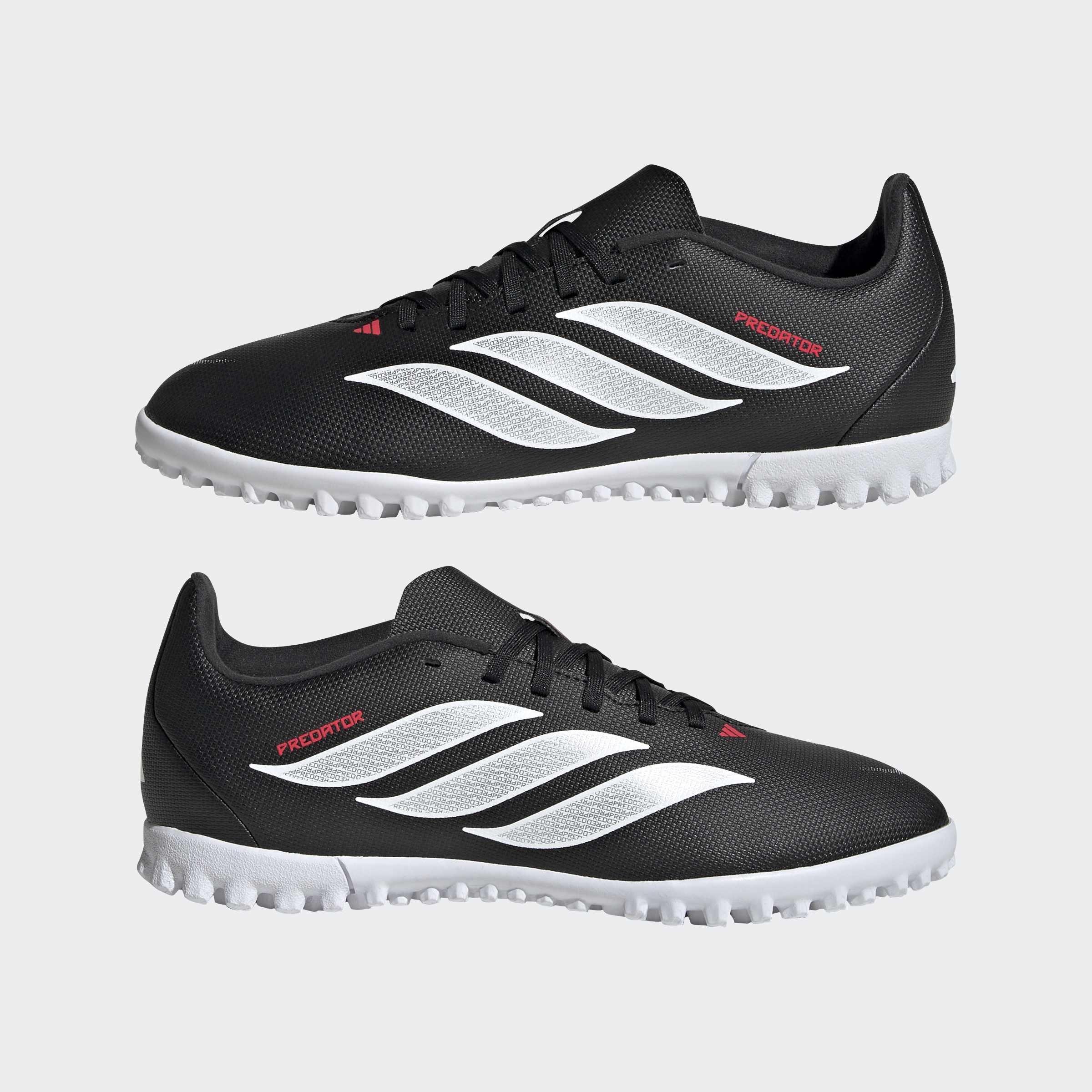 Kids Unisex Predator Club Turf Football Shoes, Black, A701_ONE, large image number 8