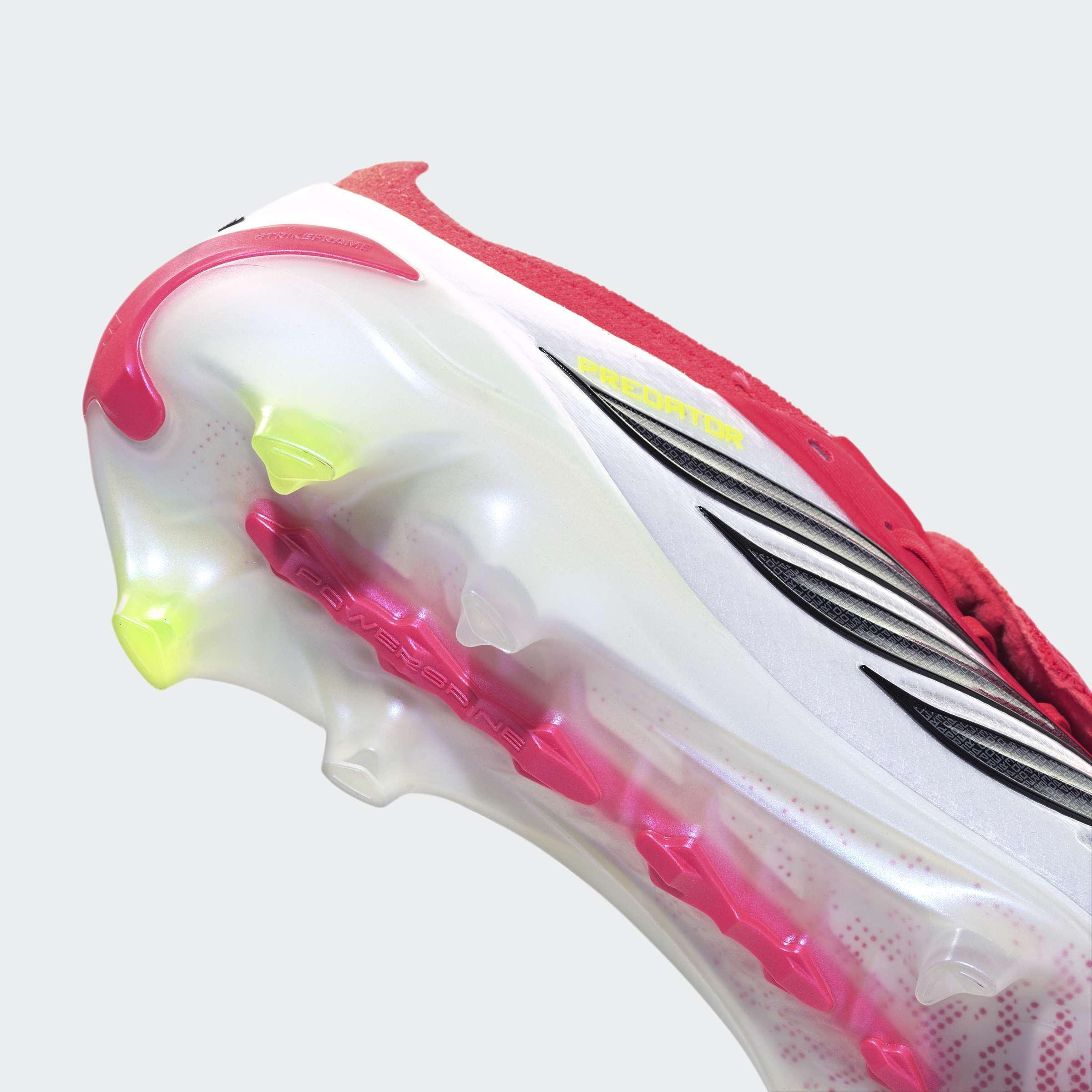 Unisex Predator Elite Fold-Over Tongue Firm Ground Football Boots, Red, A701_ONE, large image number 5