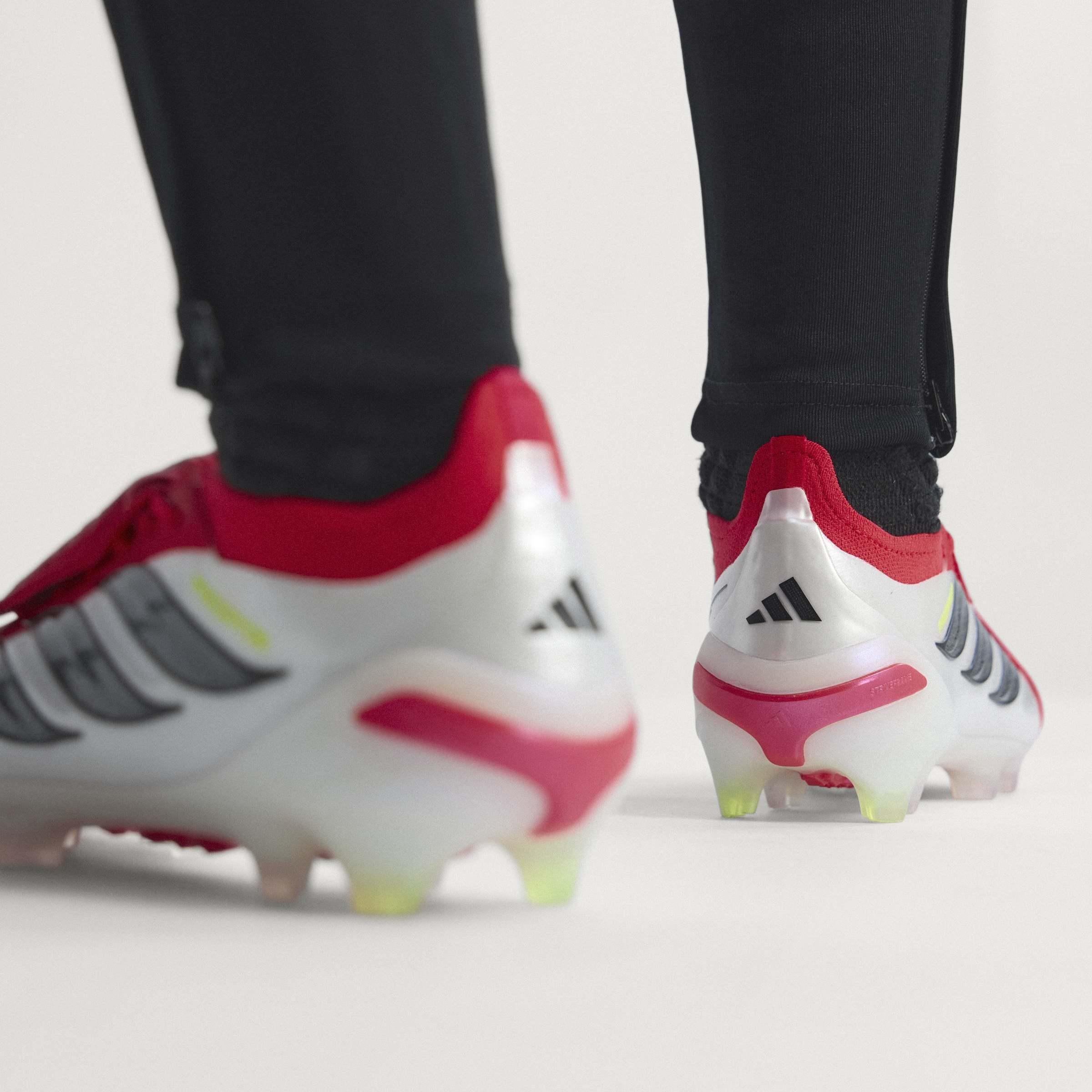 Unisex Predator Elite Fold-Over Tongue Firm Ground Football Boots, Red, A701_ONE, large image number 14