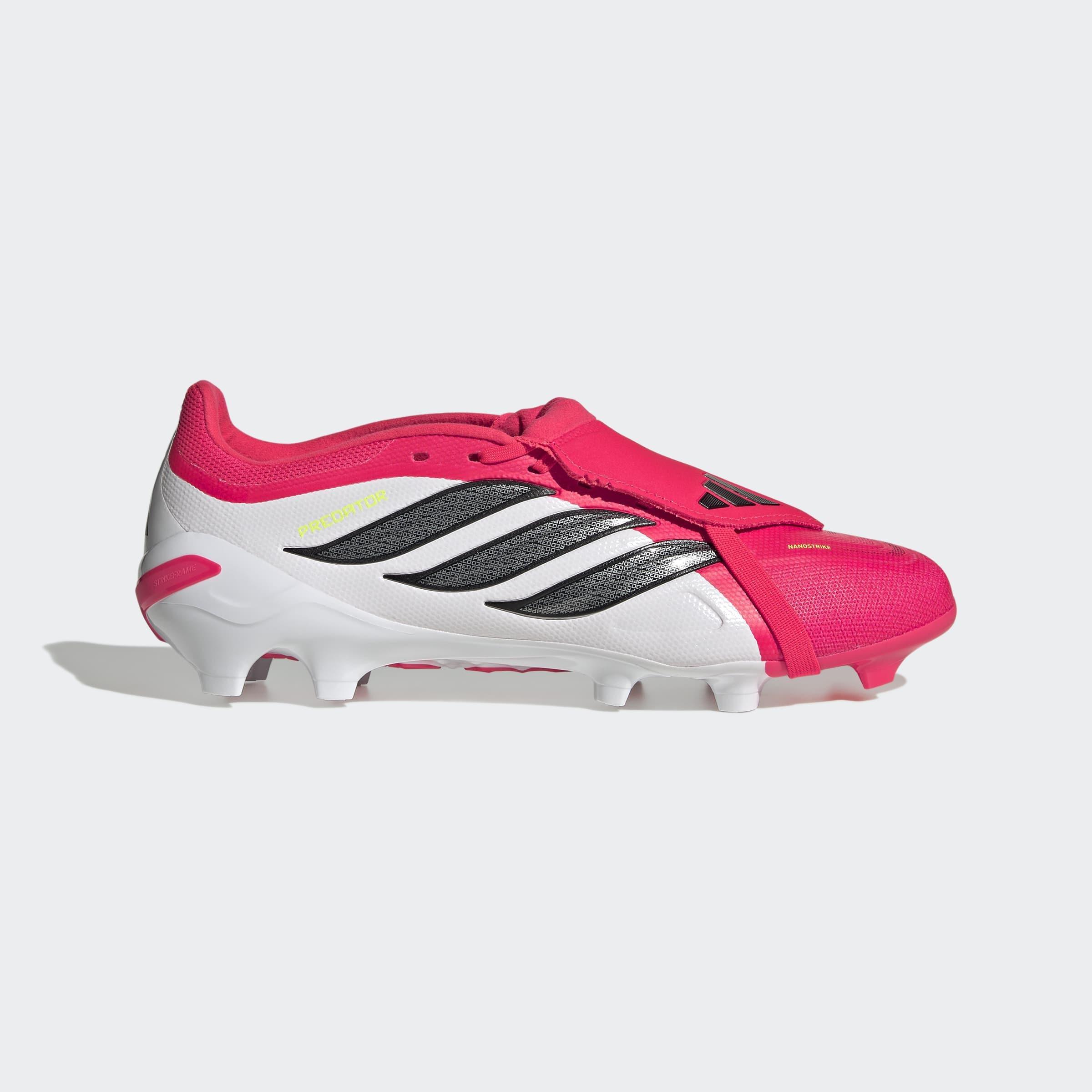 Unisex PREDATOR LEAGUE Fold-Over Tongue Firm Ground Football Boots, Red, A701_ONE, large image number 0
