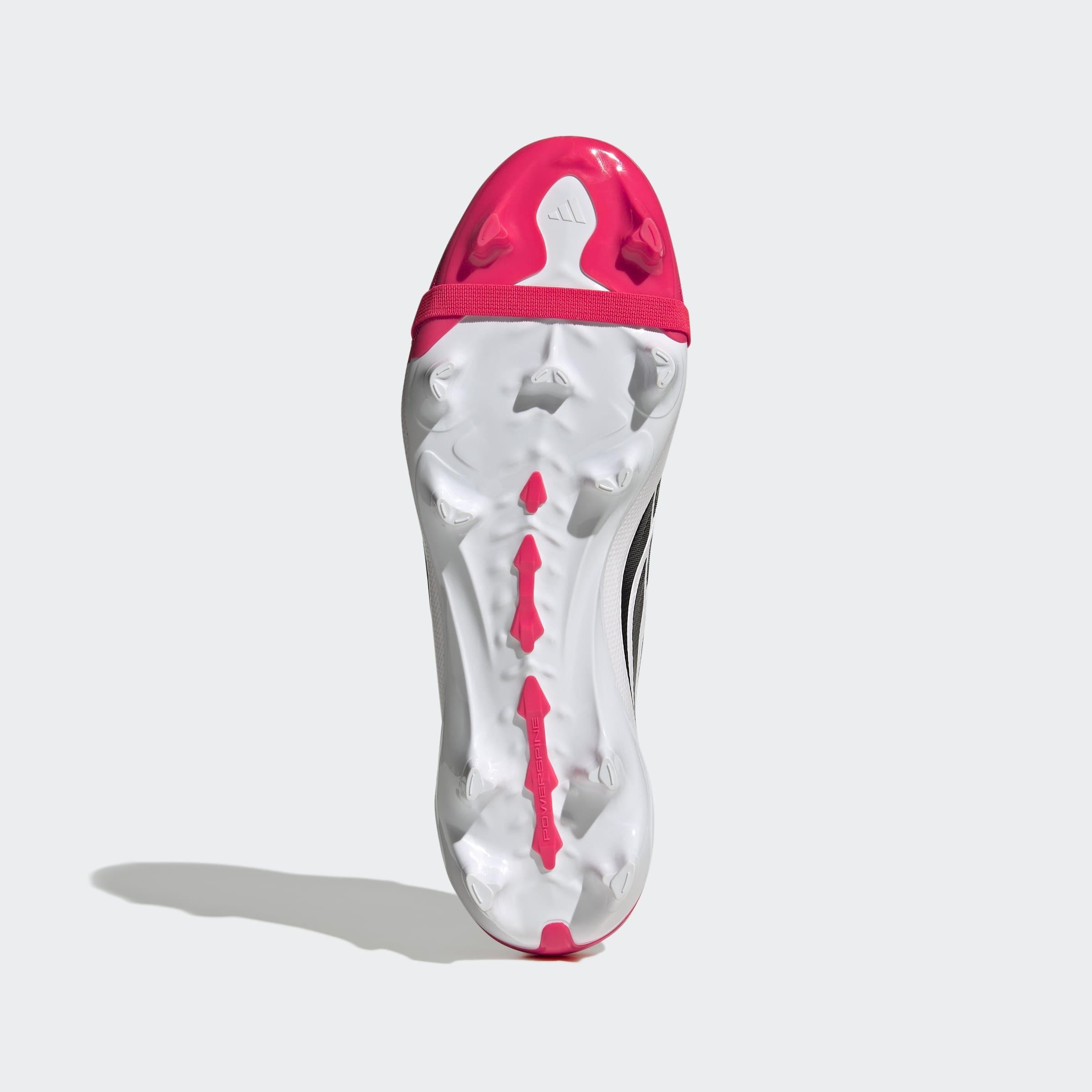 Unisex PREDATOR LEAGUE Fold-Over Tongue Firm Ground Football Boots, Red, A701_ONE, large image number 6
