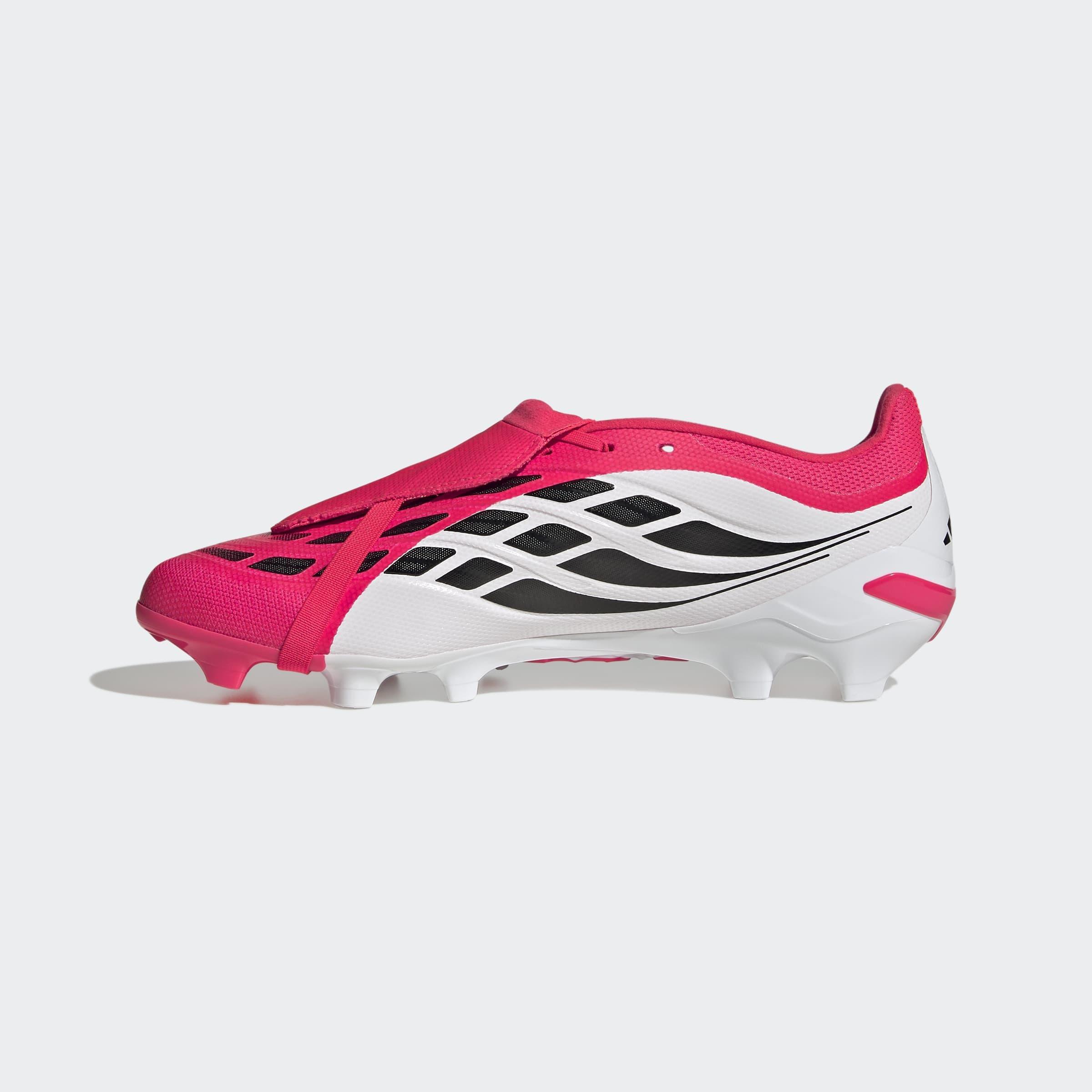 Unisex PREDATOR LEAGUE Fold-Over Tongue Firm Ground Football Boots, Red, A701_ONE, large image number 9