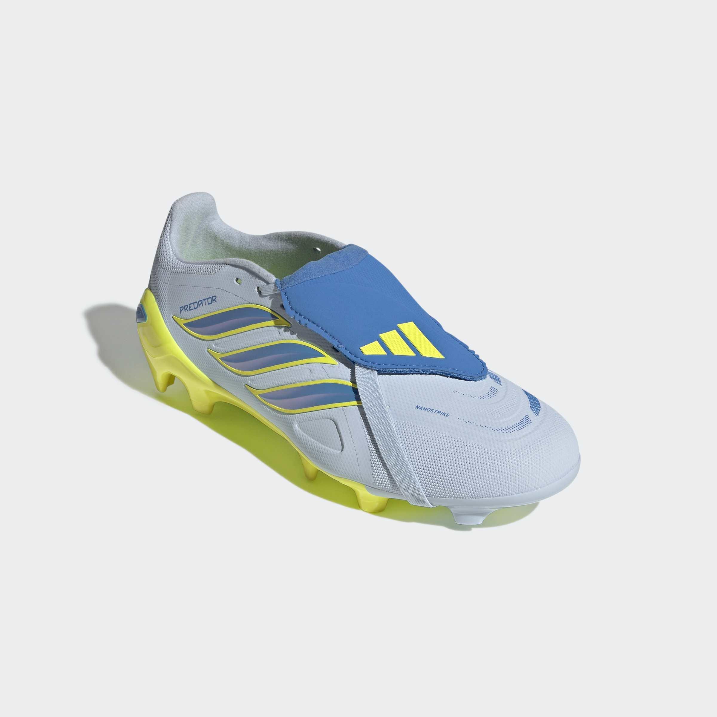 Unisex Predator League Fold-Over Tongue Firm Ground Football Boots, Blue, A701_ONE, large image number 2