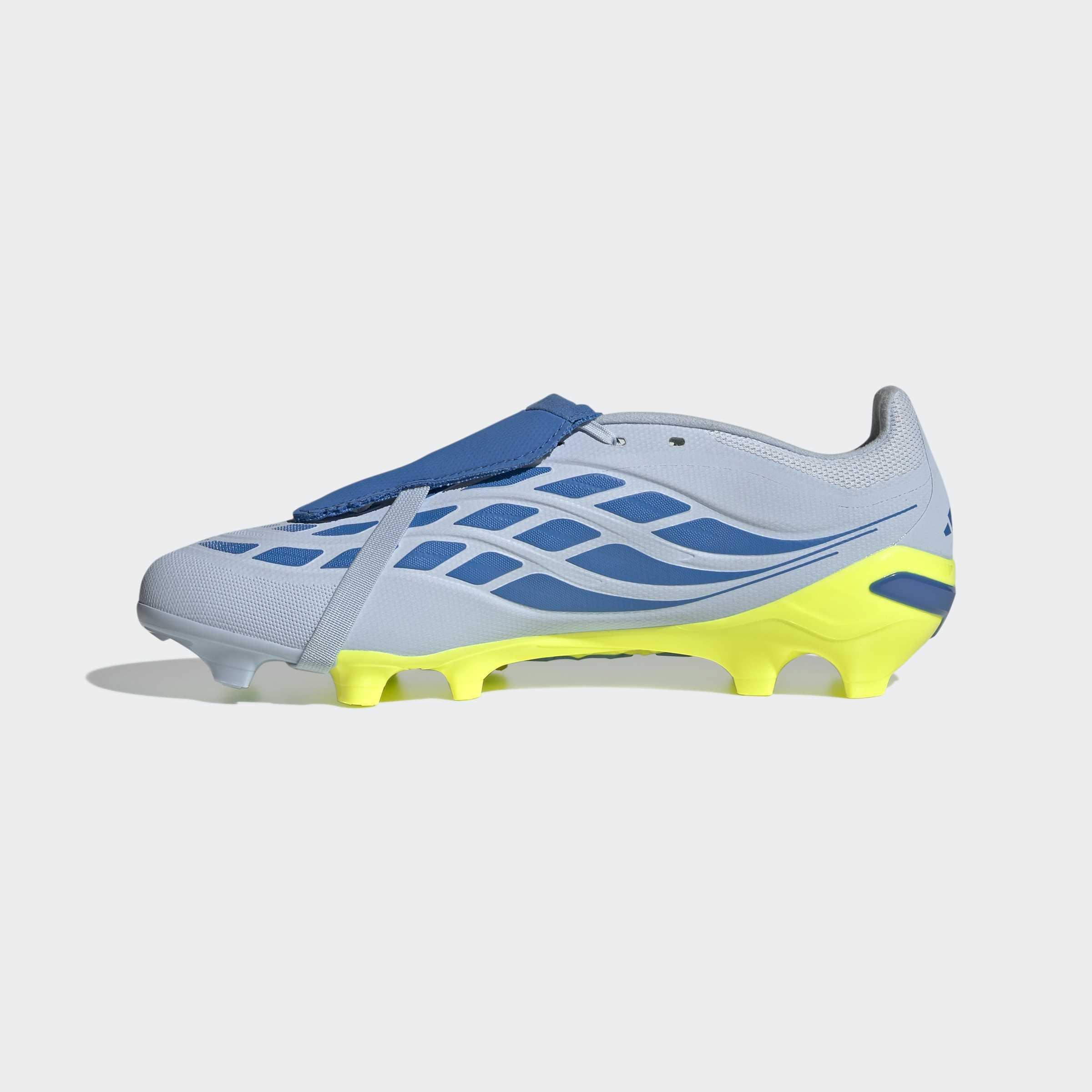 Unisex Predator League Fold-Over Tongue Firm Ground Football Boots, Blue, A701_ONE, large image number 6