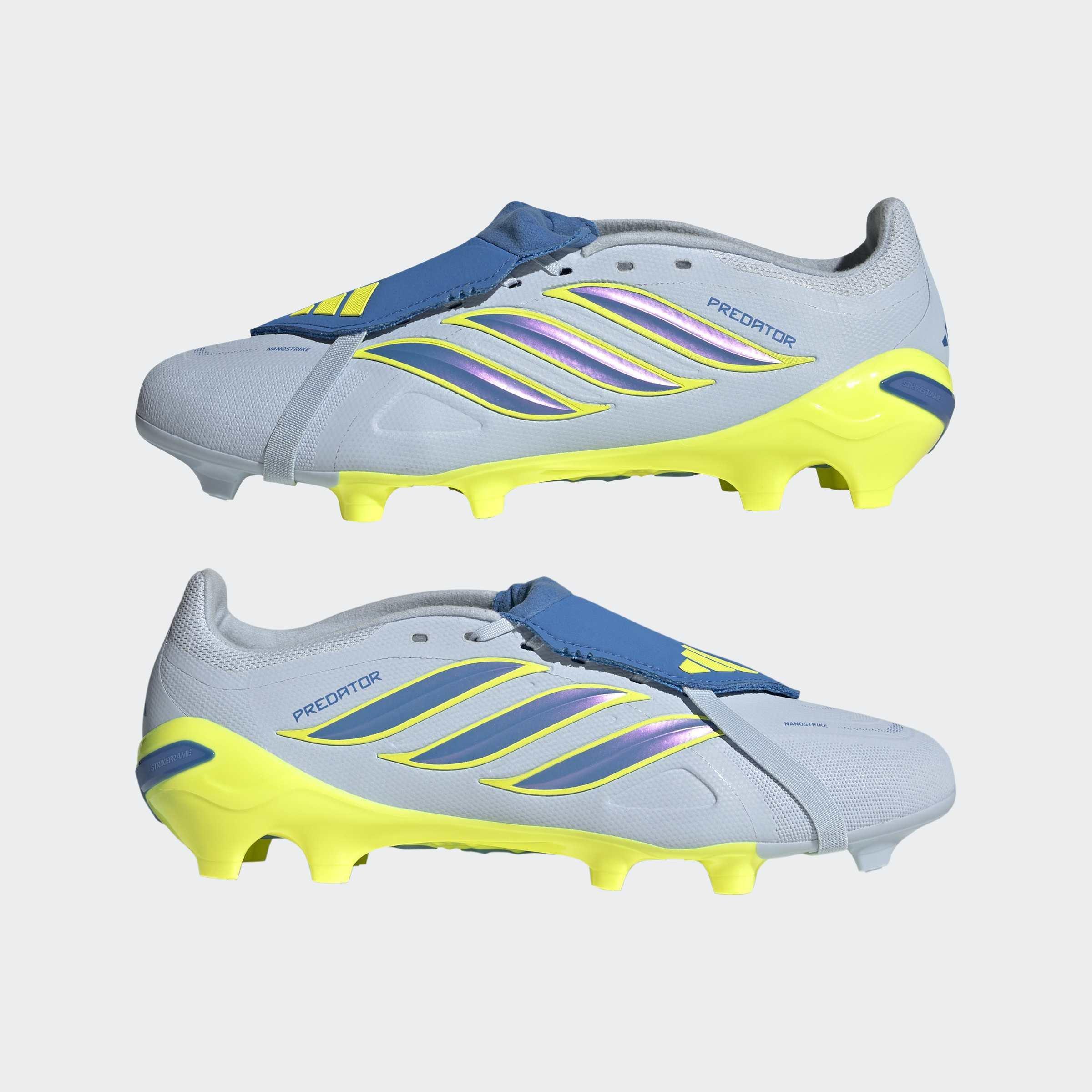 Unisex Predator League Fold-Over Tongue Firm Ground Football Boots, Blue, A701_ONE, large image number 7