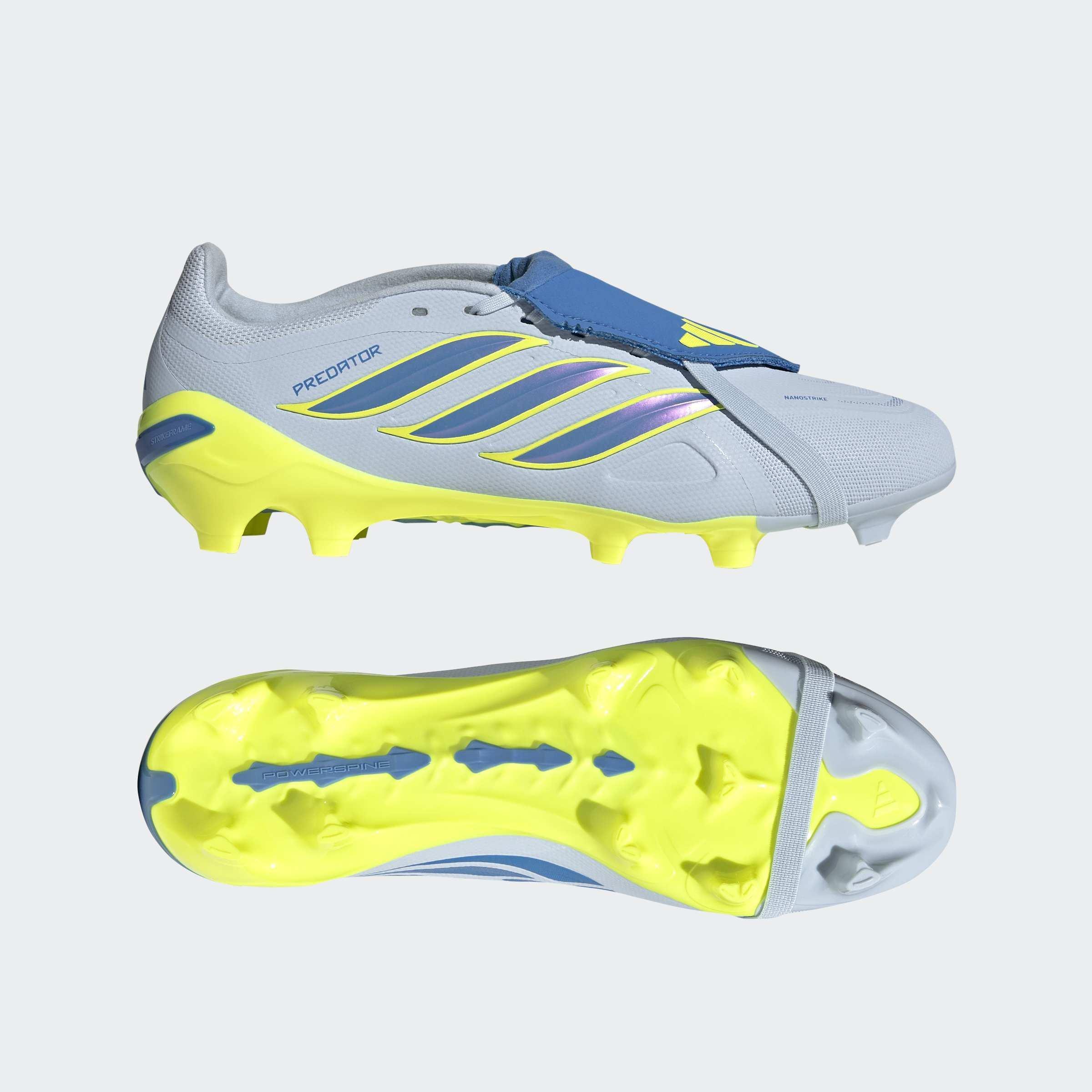 Unisex Predator League Fold-Over Tongue Firm Ground Football Boots, Blue, A701_ONE, large image number 8