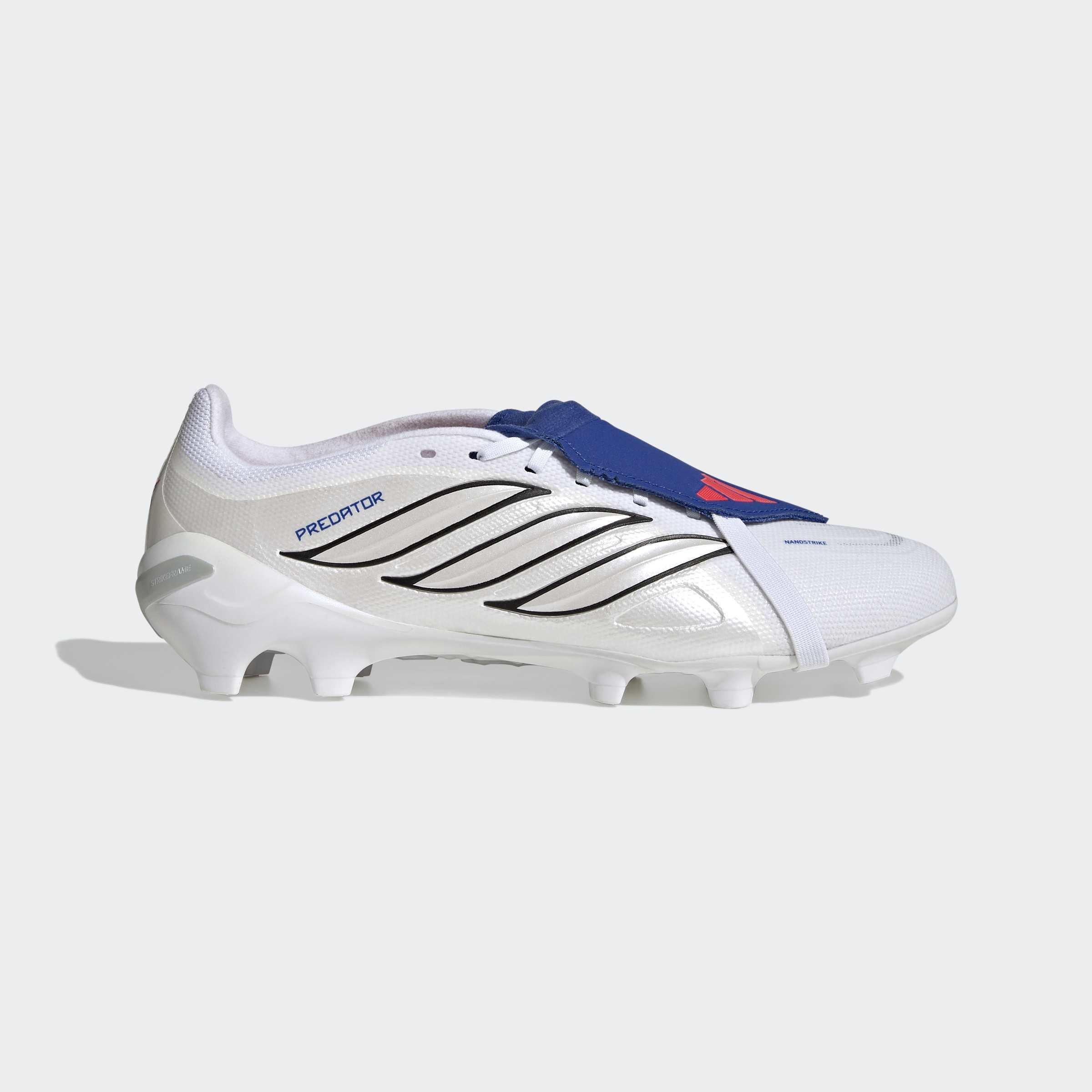 Unisex Predator League Fold-Over Tongue Firm Ground Football Boots, White