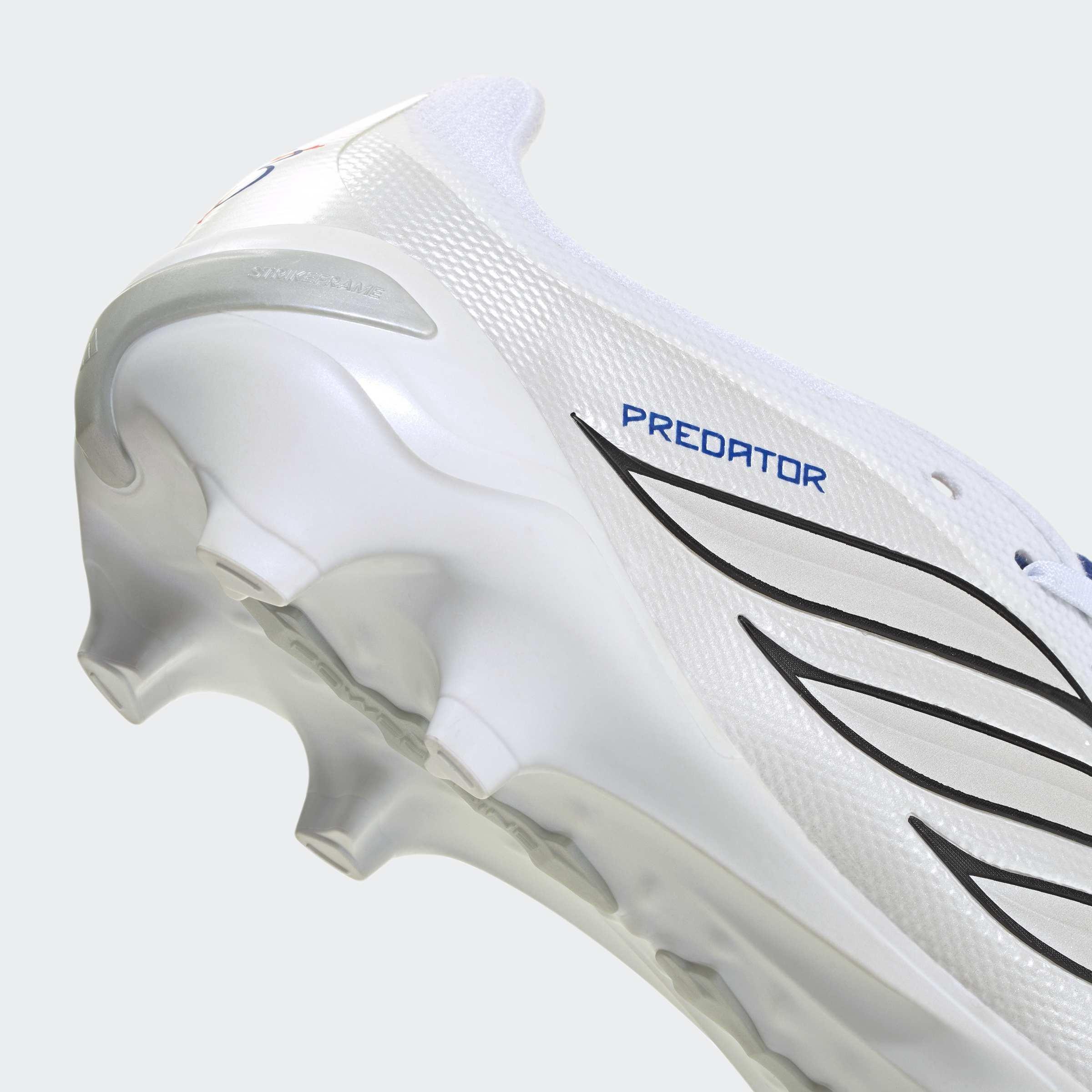 Unisex Predator League Fold-Over Tongue Firm Ground Football Boots, White, A701_ONE, large image number 5