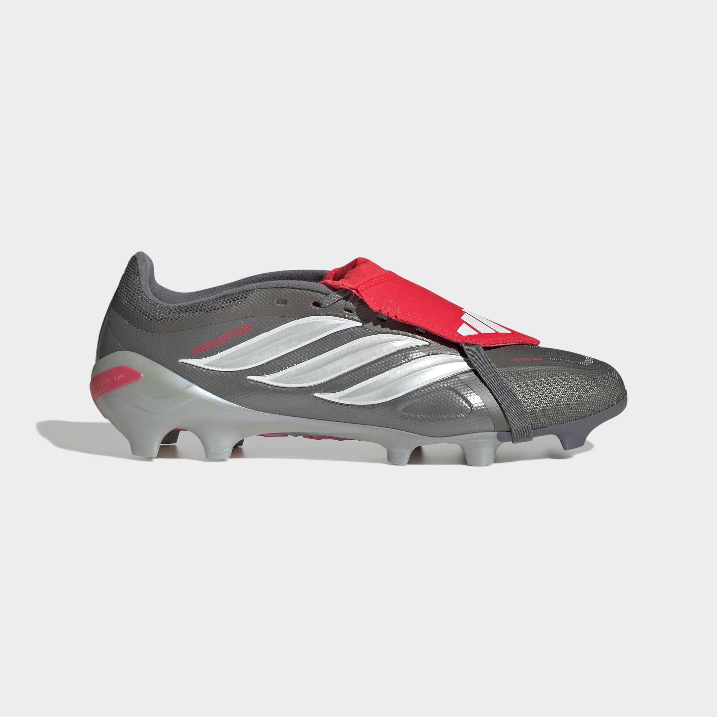 Unisex Predator League Fold-Over Tongue Firm Ground Football Boots, Grey, A701_ONE, large image number 0