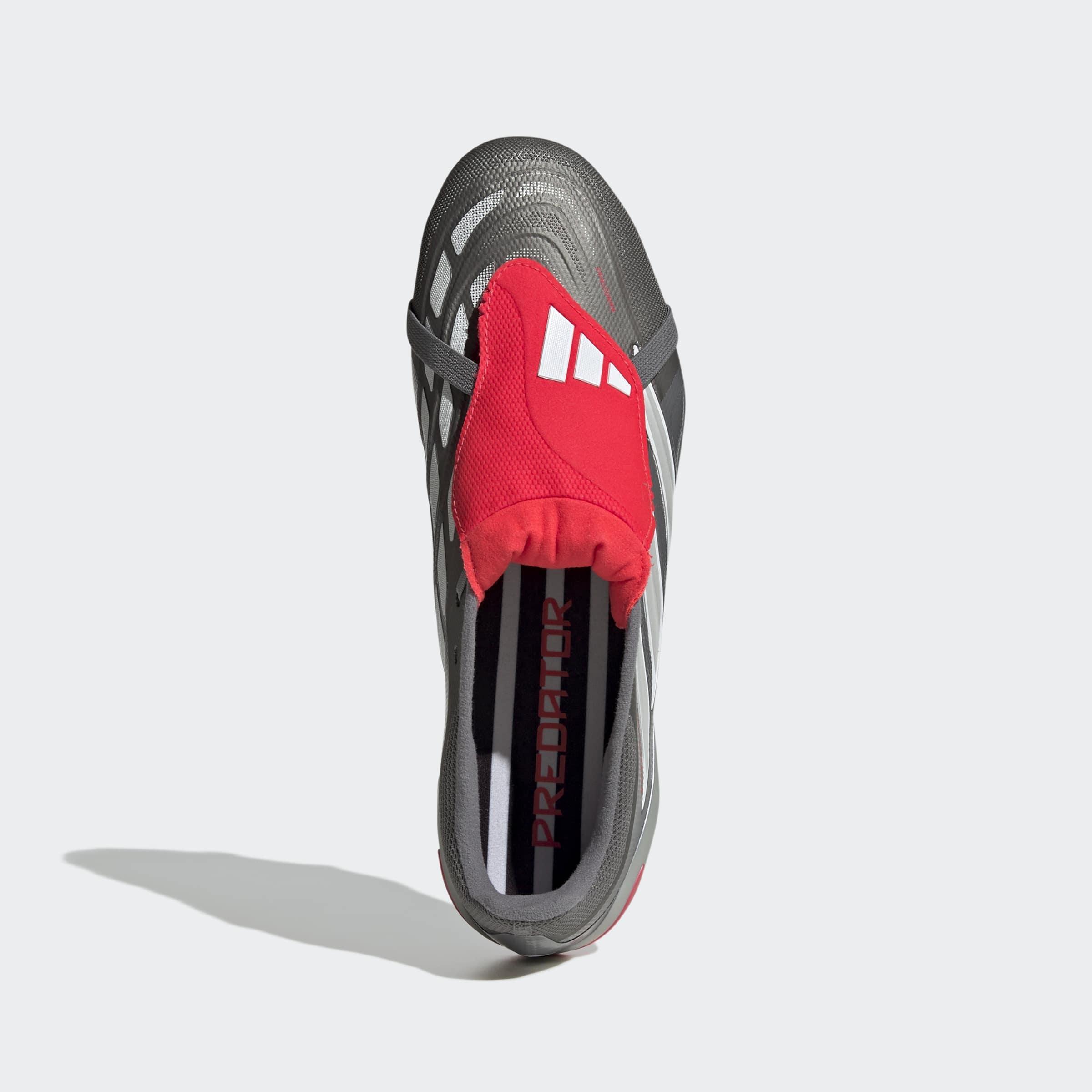 Unisex Predator League Fold-Over Tongue Firm Ground Football Boots, Grey, A701_ONE, large image number 1