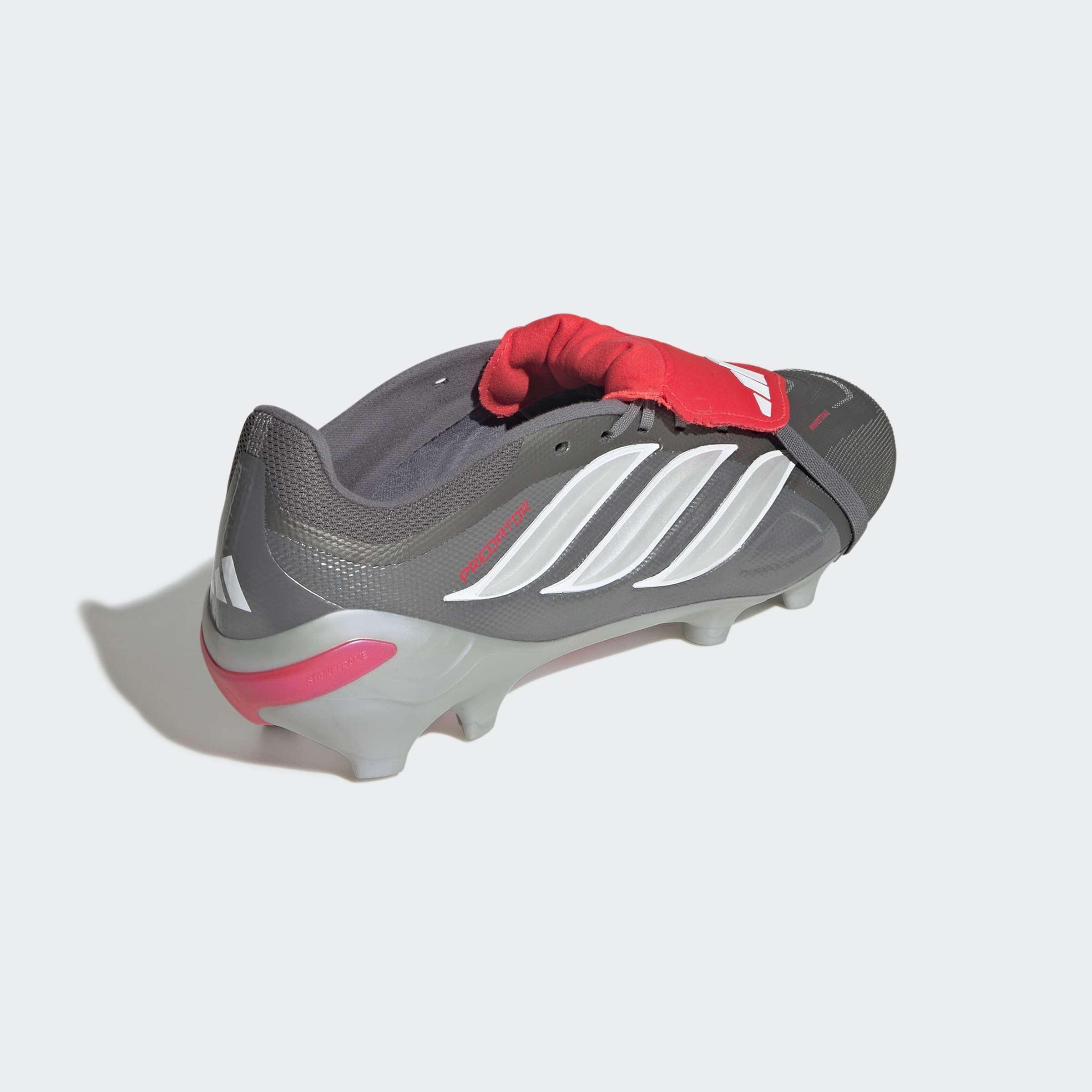 Unisex Predator League Fold-Over Tongue Firm Ground Football Boots, Grey, A701_ONE, large image number 3