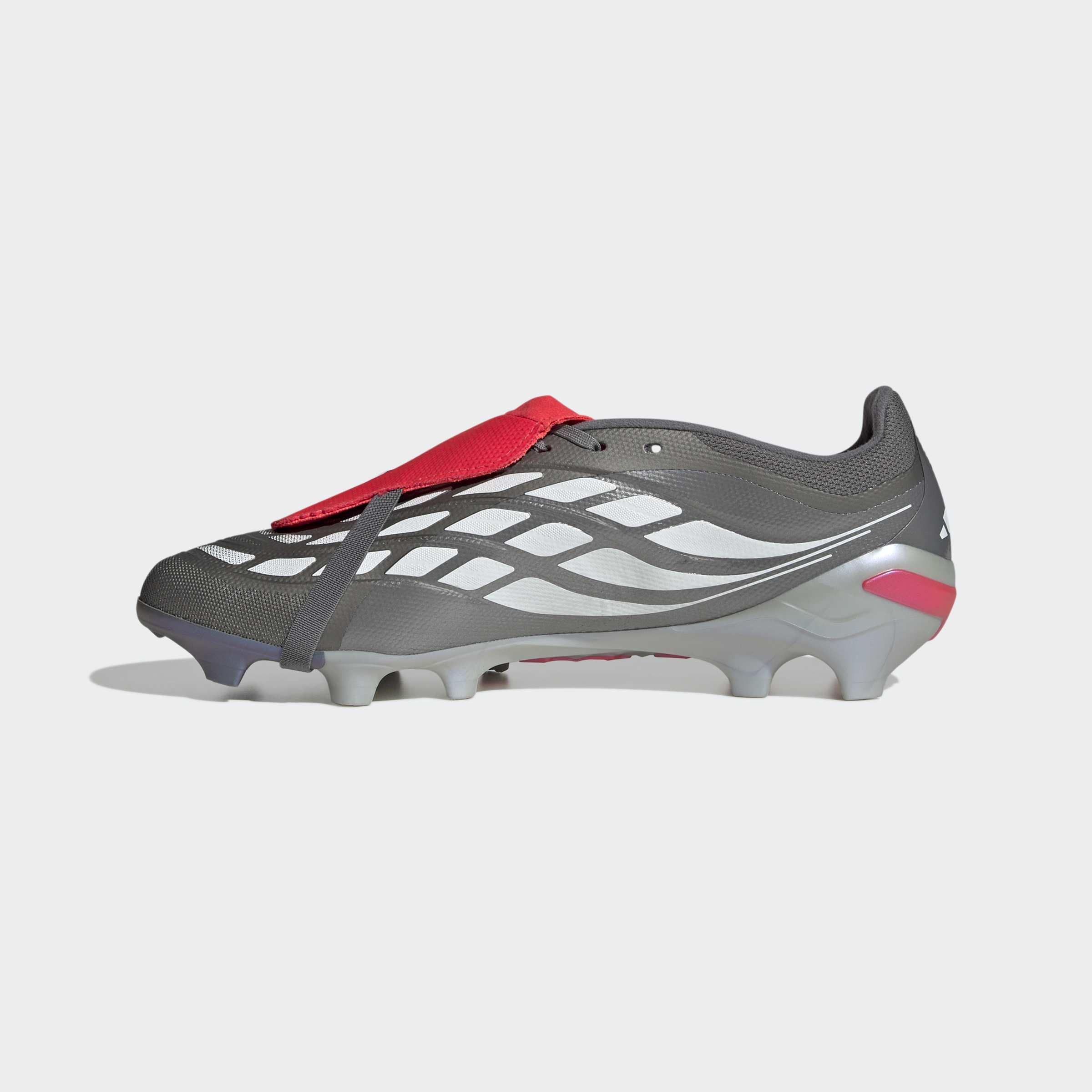 Unisex Predator League Fold-Over Tongue Firm Ground Football Boots, Grey, A701_ONE, large image number 6