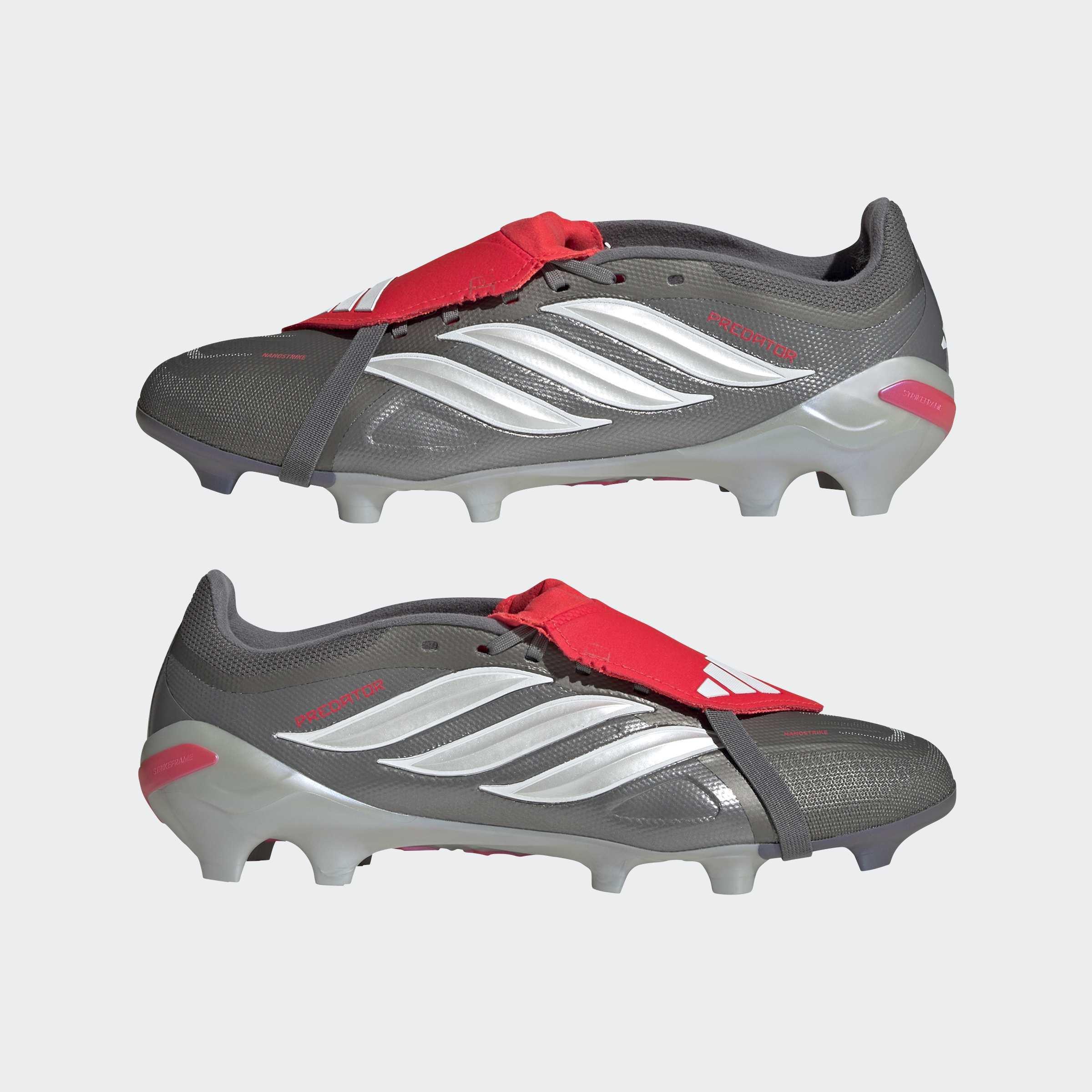 Unisex Predator League Fold-Over Tongue Firm Ground Football Boots, Grey, A701_ONE, large image number 8