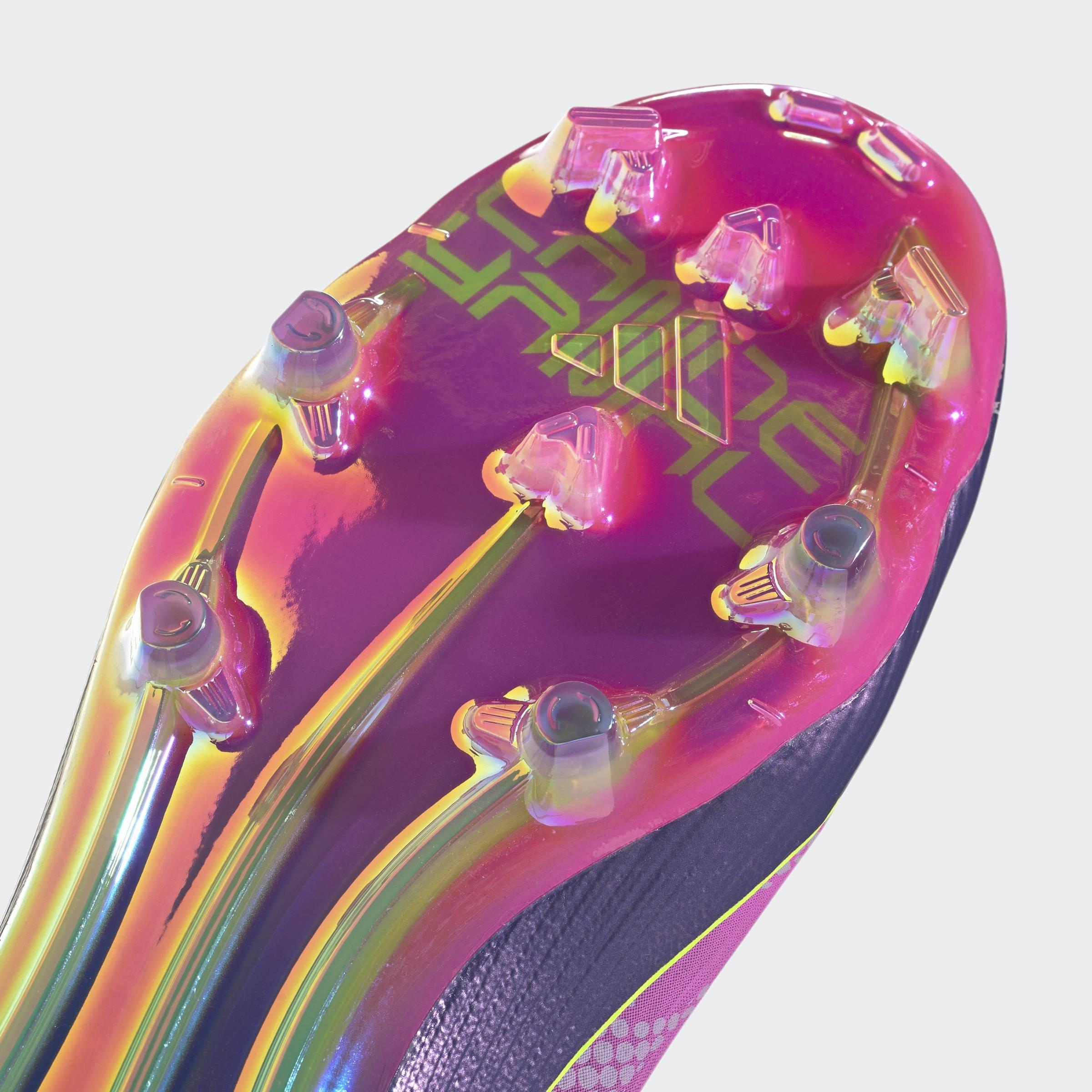 Unisex F50 Elite LY Laceless Firm Ground Boots, Purple, A701_ONE, large image number 4