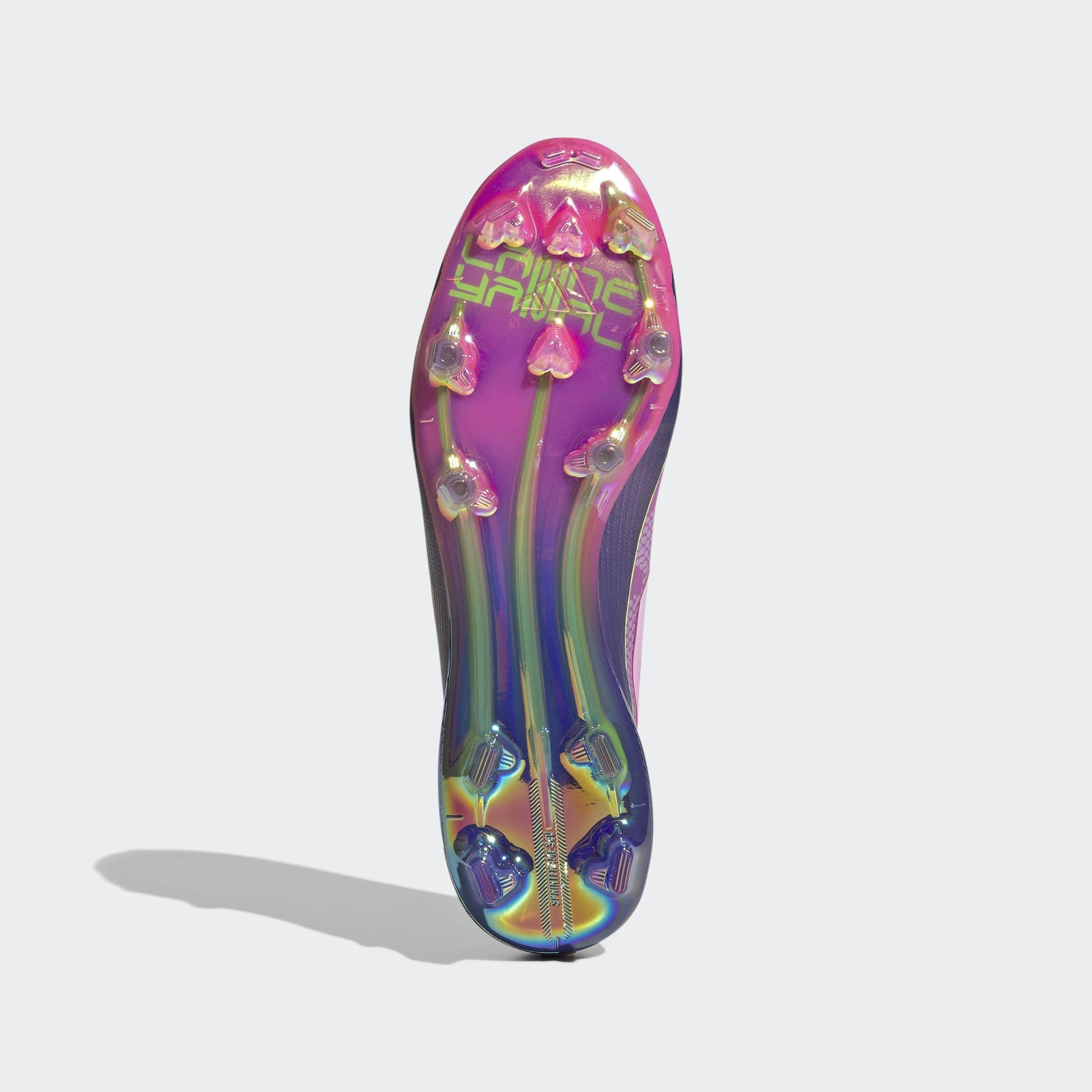Unisex F50 Elite LY Laceless Firm Ground Boots, Purple, A701_ONE, large image number 6