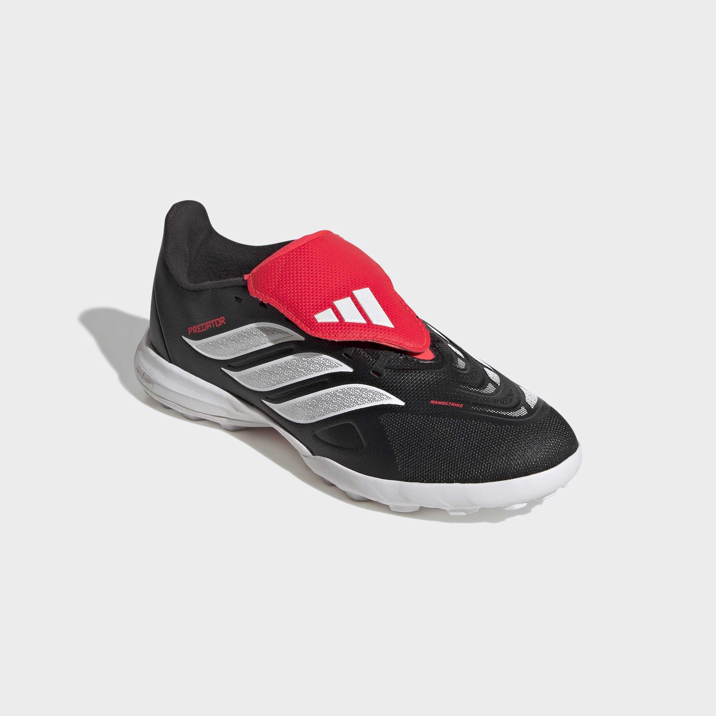 Kids Unisex Predator League Fold-Over Tongue Turf Football Shoes, Black, A701_ONE, large image number 2
