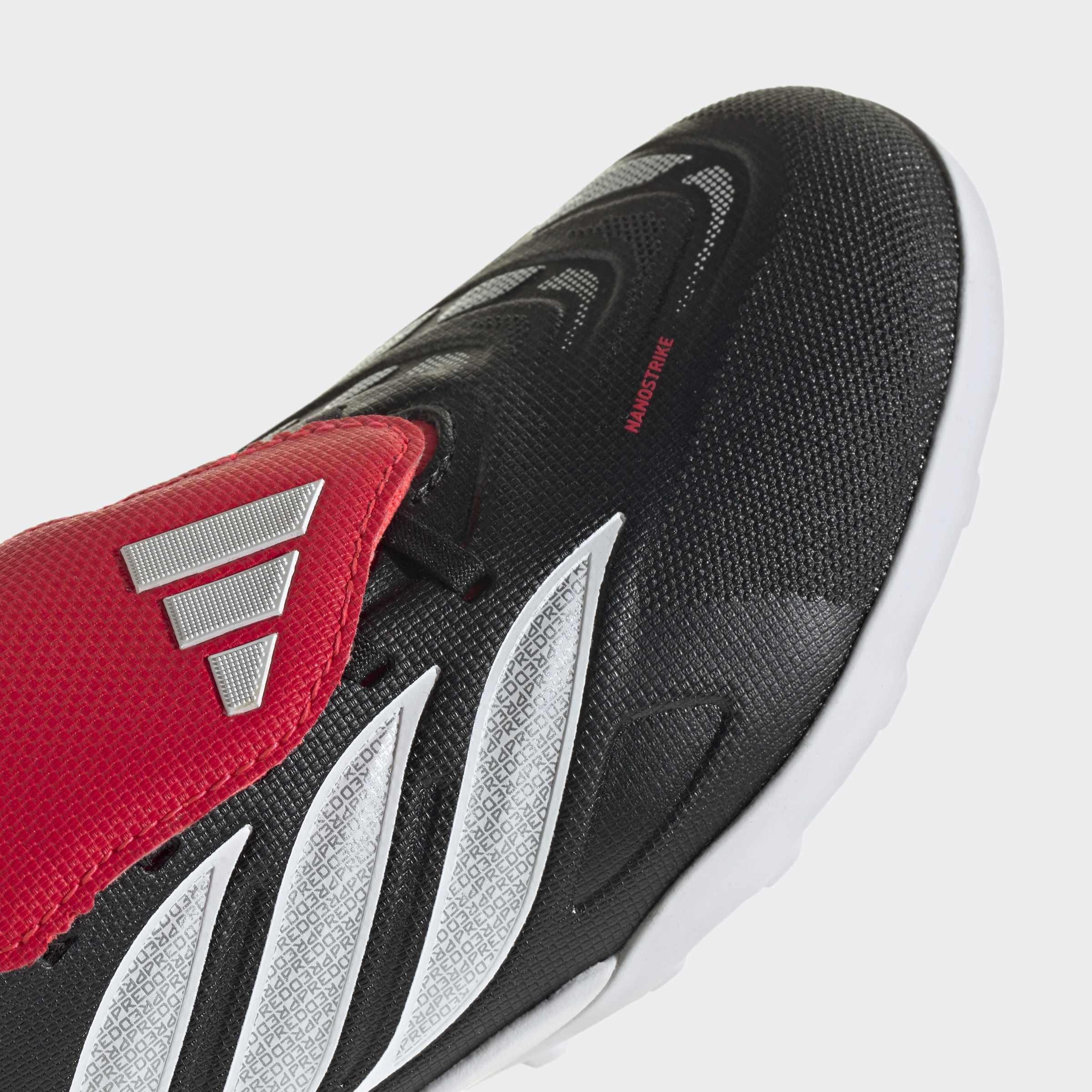 Kids Unisex Predator League Fold-Over Tongue Turf Football Shoes, Black, A701_ONE, large image number 4