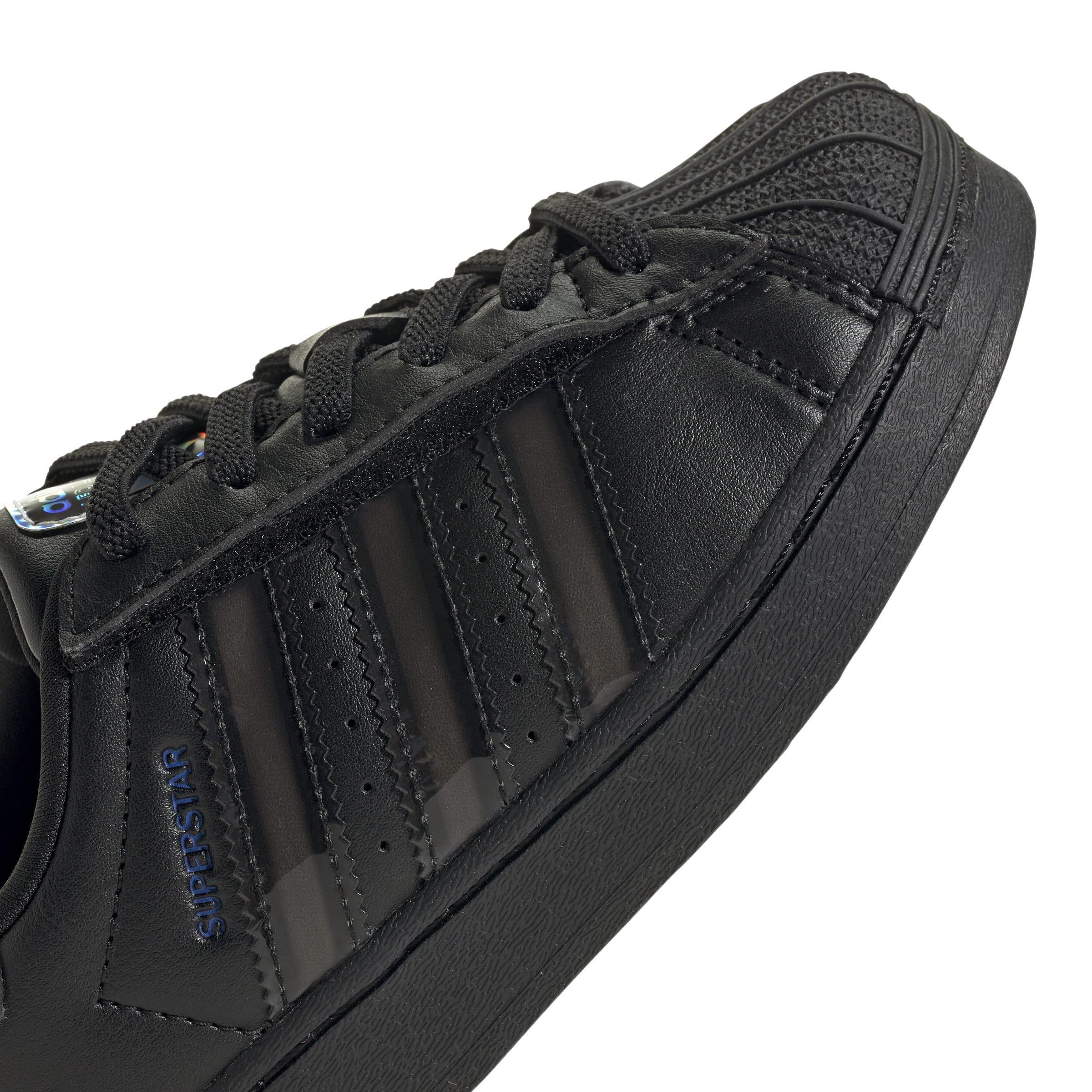 Kids Unisex Superstar Led Lights Comfort Closure Elastic Lace Shoes, Black, , large image number 5